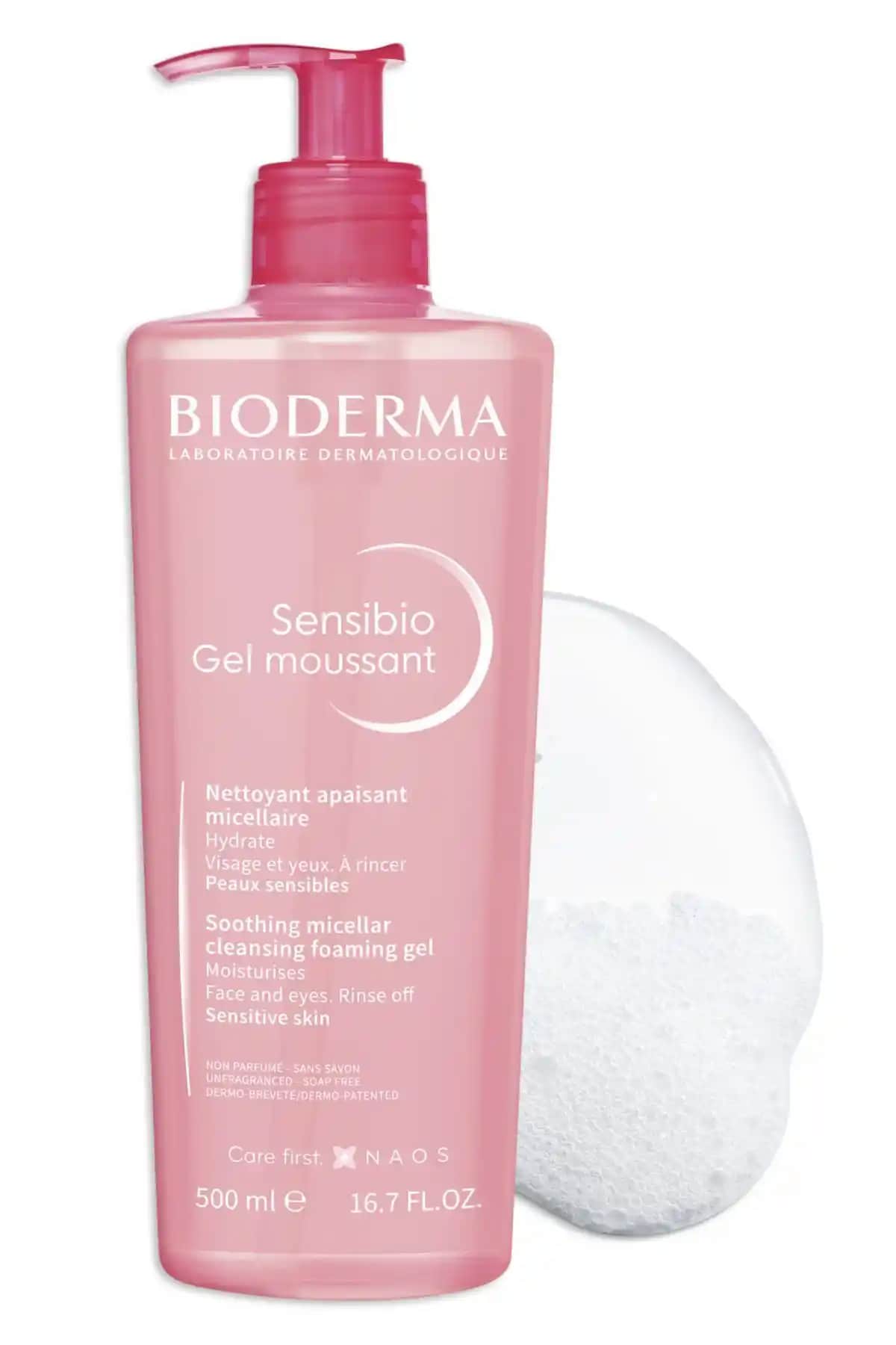 Bioderma Sensibio Gel Moussant Hassas Ciltler İçin Temizleyici 500ml