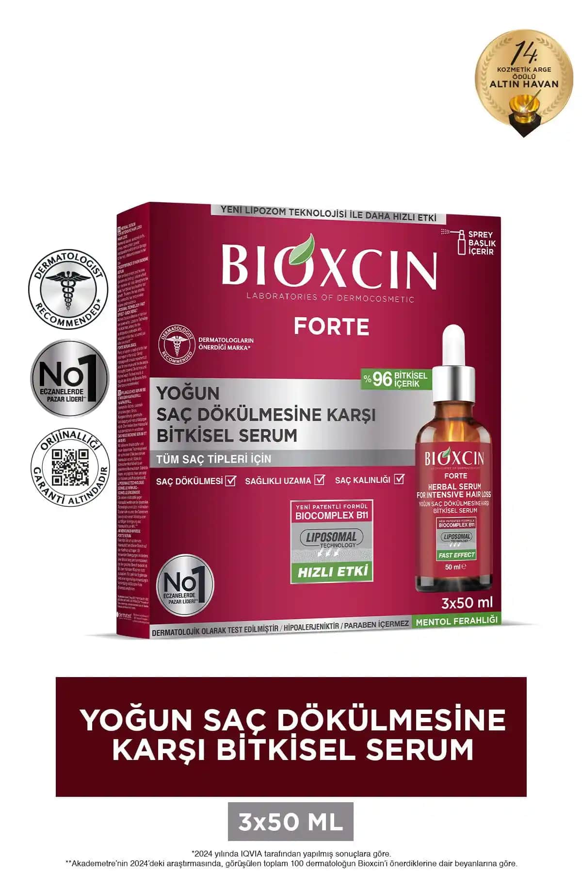 Bioxcin Forte Yoğun Saç Dökülmesine Karşı Bitkisel Serum İncelemesi ve Kullanıcı Yorumları