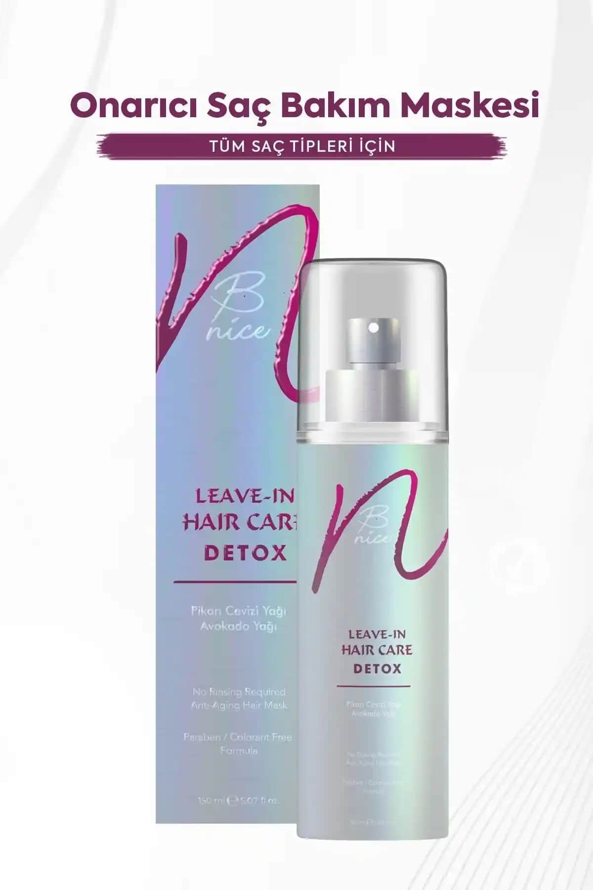 BNICE Onarıcı Saç Detoxu ve Durulanmayan Saç Bakım Maskesi: Sağlıklı ve Parlak Saçlar İçin Etkili Çözüm