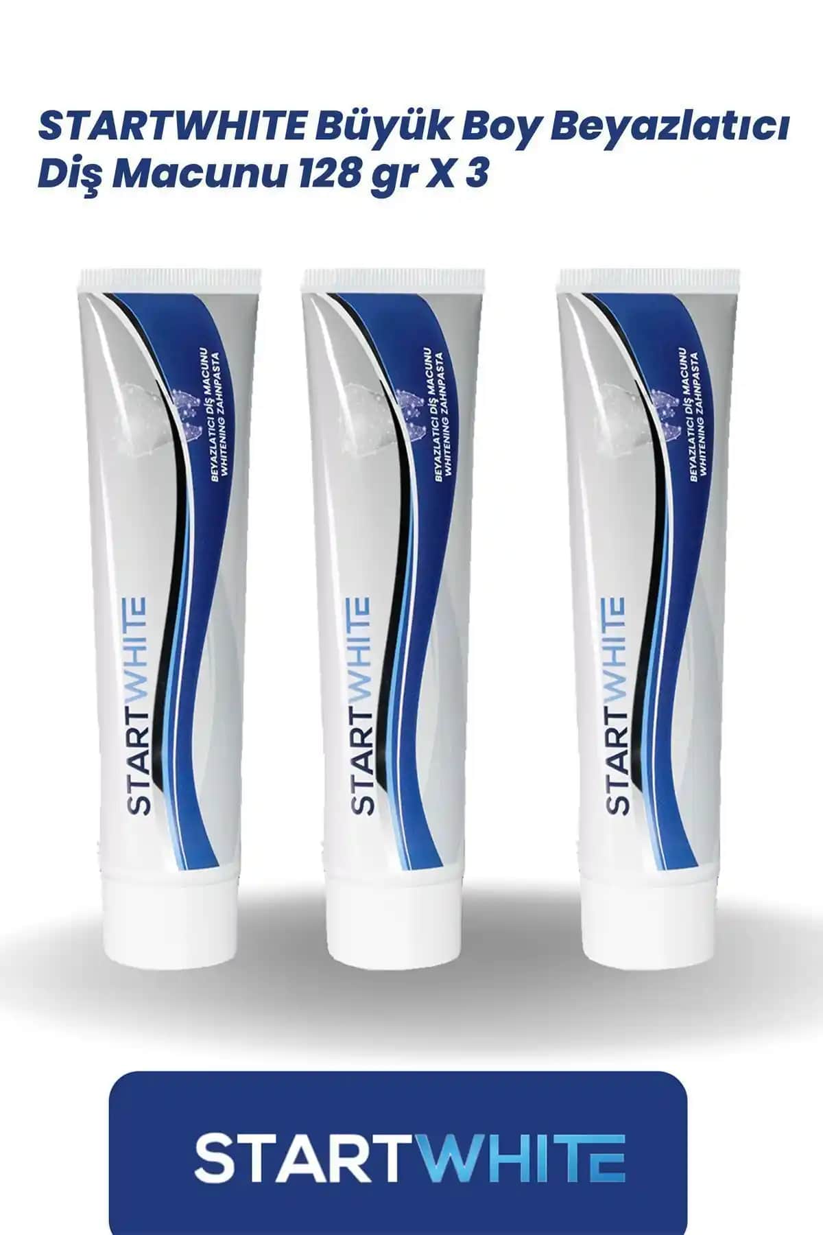 Büyük Boy STARTWHITE Beyazlatıcı Diş Macunu ile estetik ve sağlıklı gülüşler elde edin