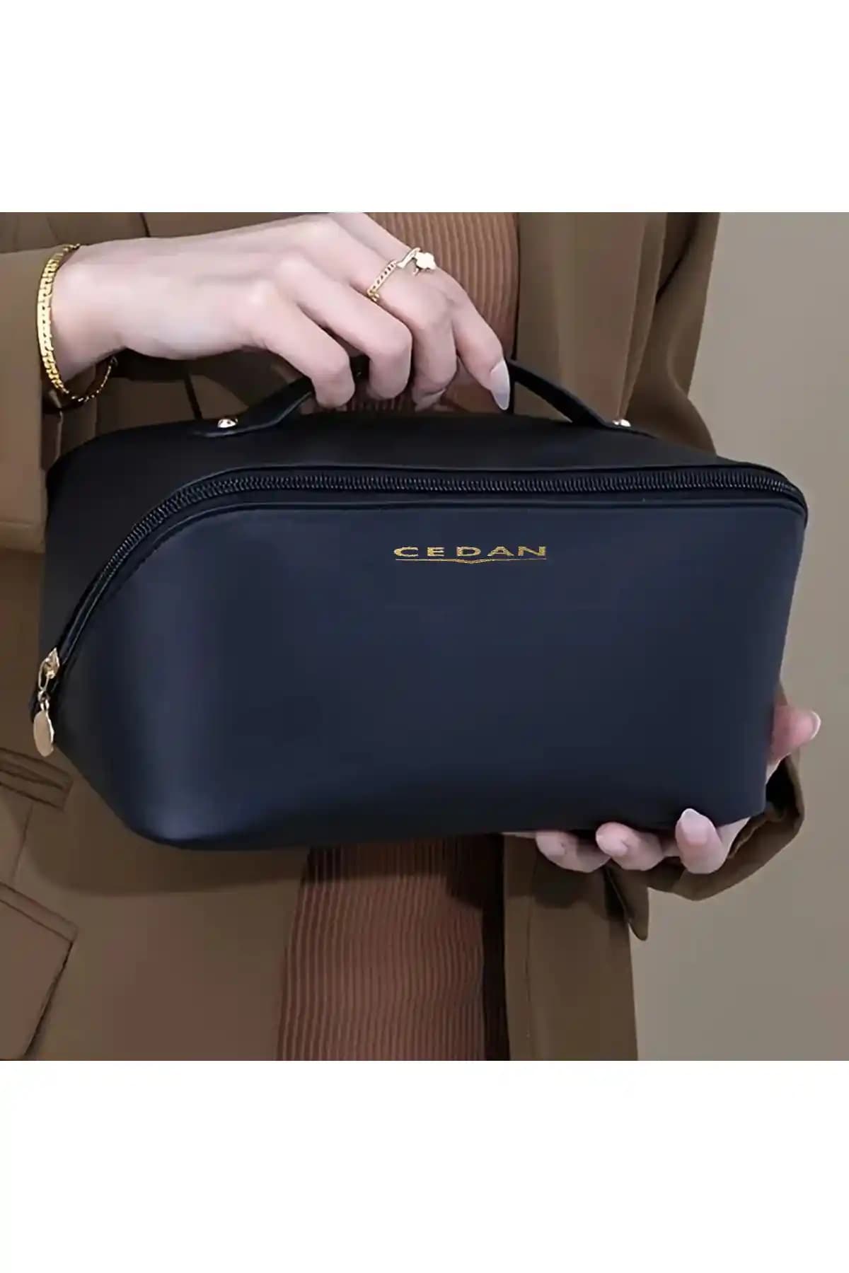 CEDAN Kadın Makyaj Çantası: Şık ve Fonksiyonel Tasarım ile Büyük Kapasite