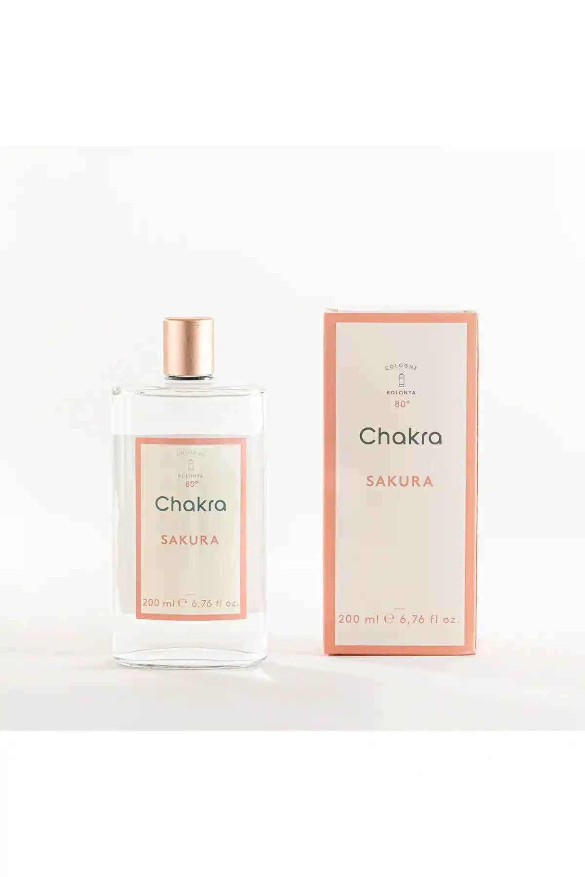 Chakra Sakura Kolonya 200 ml Zarif Tasarımı ve Kalıcı Çiçeksi Kokusu ile Günlük Kullanım İçin