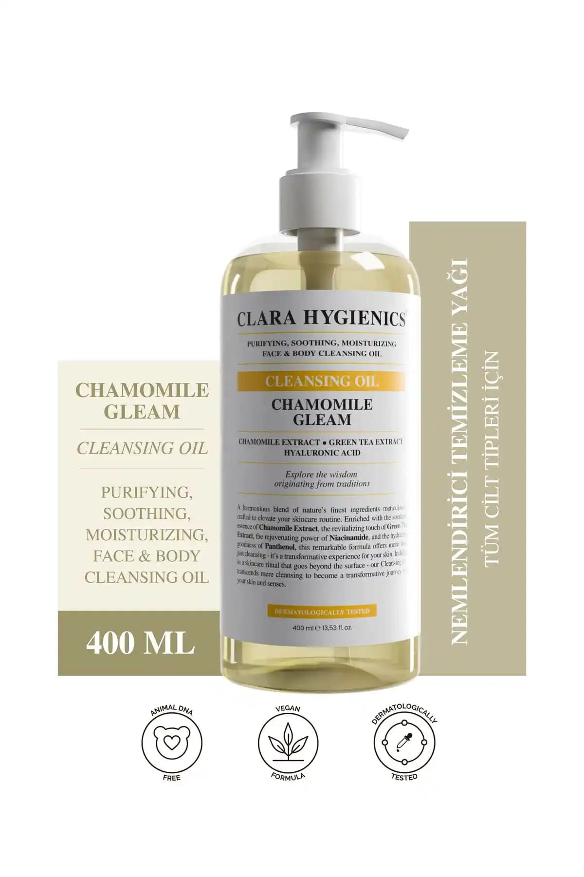 Clara Hygienics Chamomile Gleam Temizleme Yağı: Doğal ve Etkili Cilt Bakım Çözümü