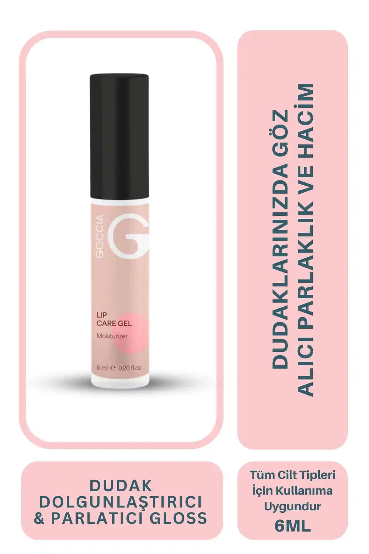 CNR Goccia Dudak Dolgunlaştırıcı ve Parlatıcı Gloss 6ml – Doğal ve Hacimli Dudaklar İçin