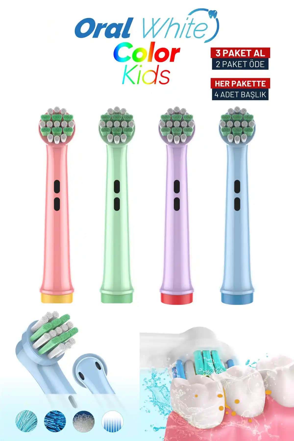 Çocuklar İçin Diş Fırçası Karşılaştırması: Oral White Color Kids ve Toocare Oral-b Ürünleri