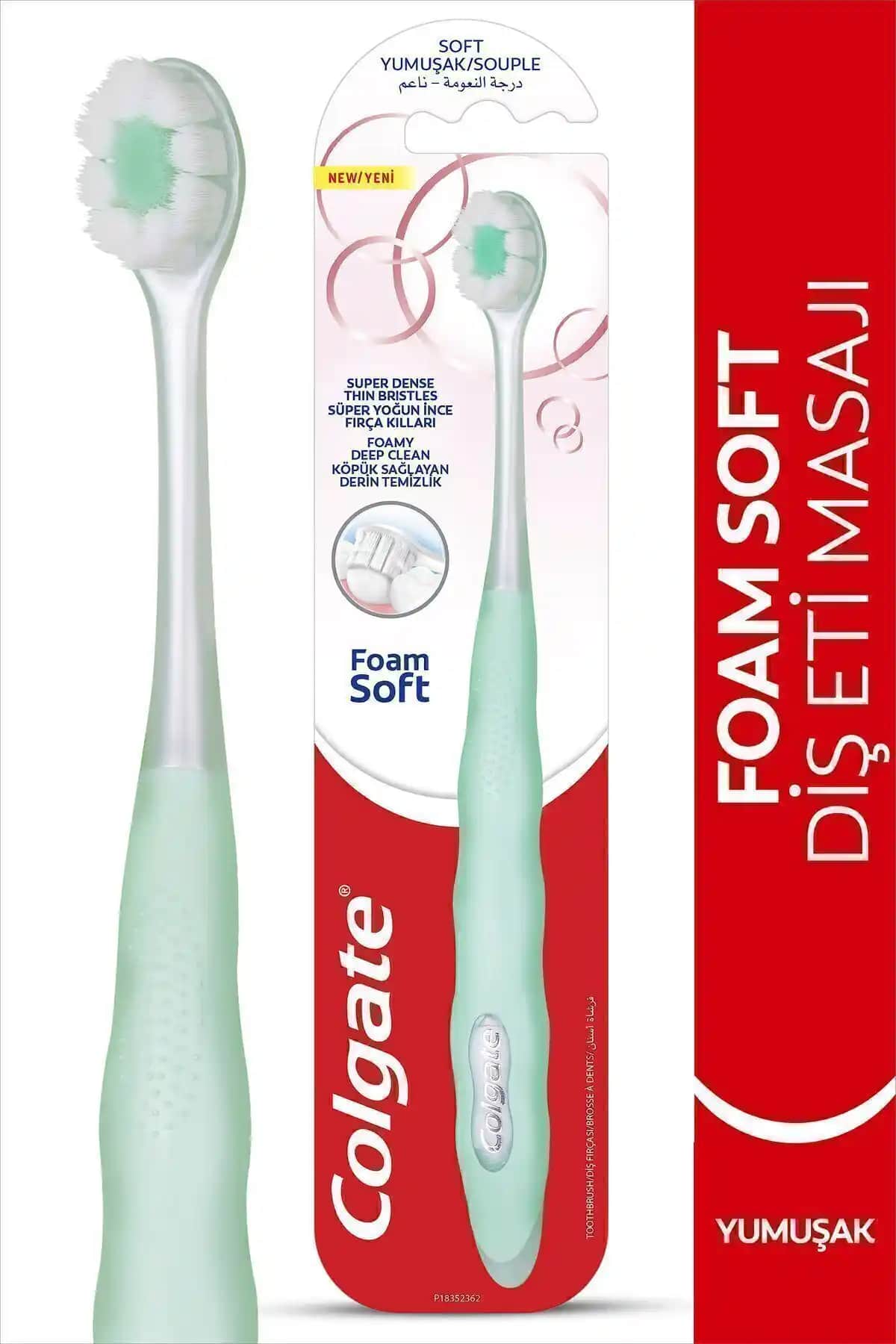 Colgate FoamSoft Yumuşak Kıllı Diş Eti Masajlı Diş Fırçası Sağlıklı Ağız Bakımı İçin