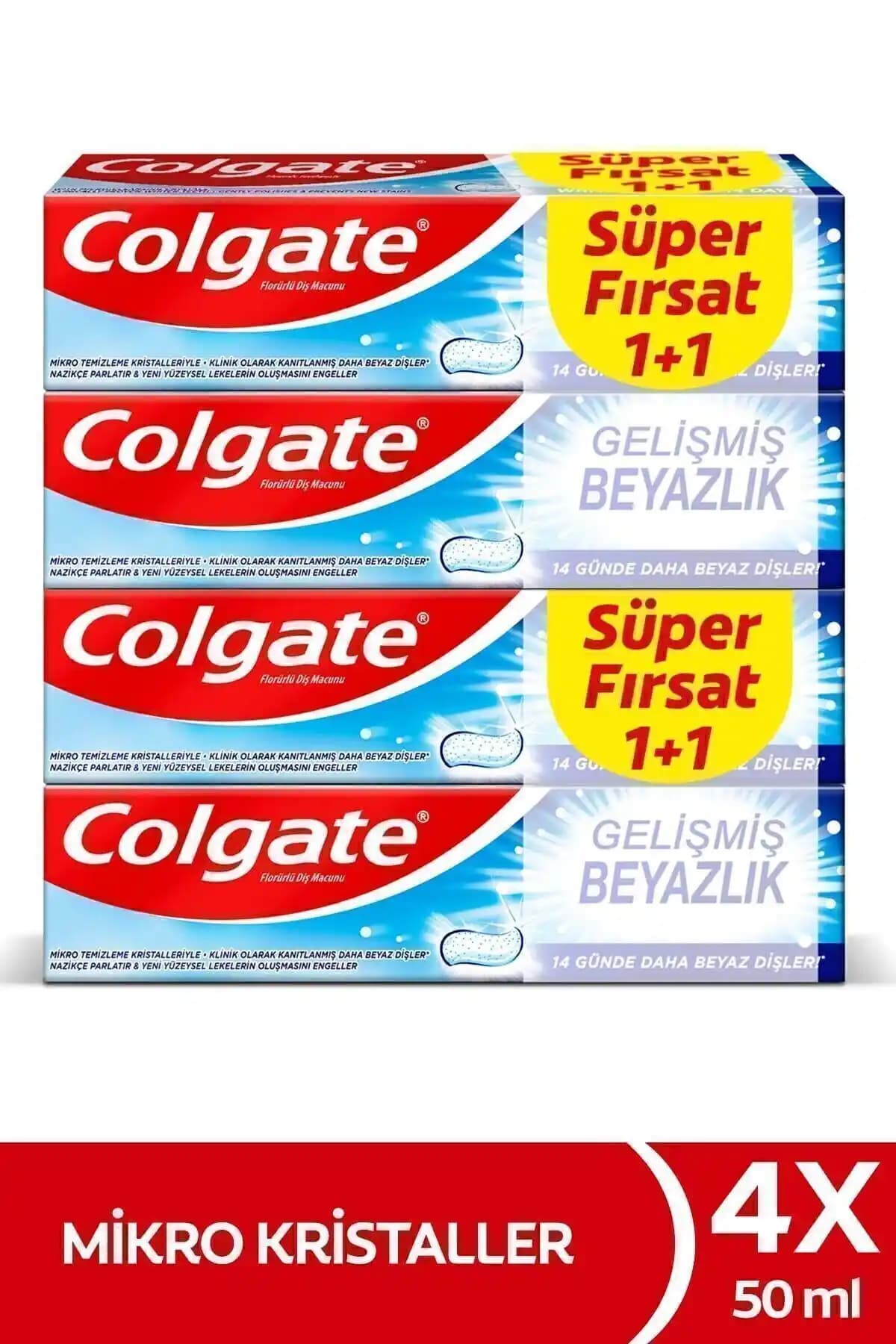 Colgate Gelişmiş Beyazlık Beyazlatıcı Diş Macunu ile parlak ve sağlıklı gülüşlere ulaşın