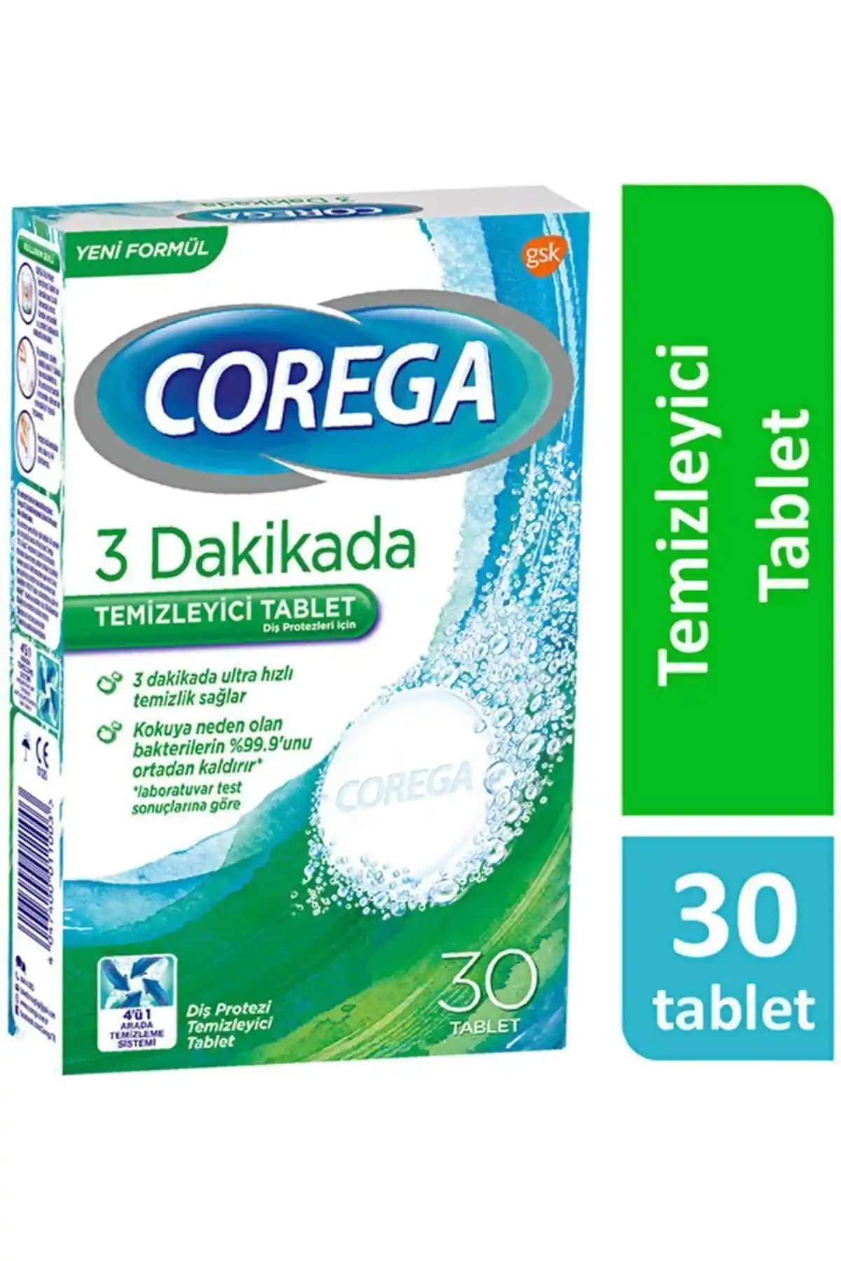 Corega Sensodyne Beyazlatıcı 30 Tablet ile Hassas Dişler İçin Güvenilir Ağız Bakımı