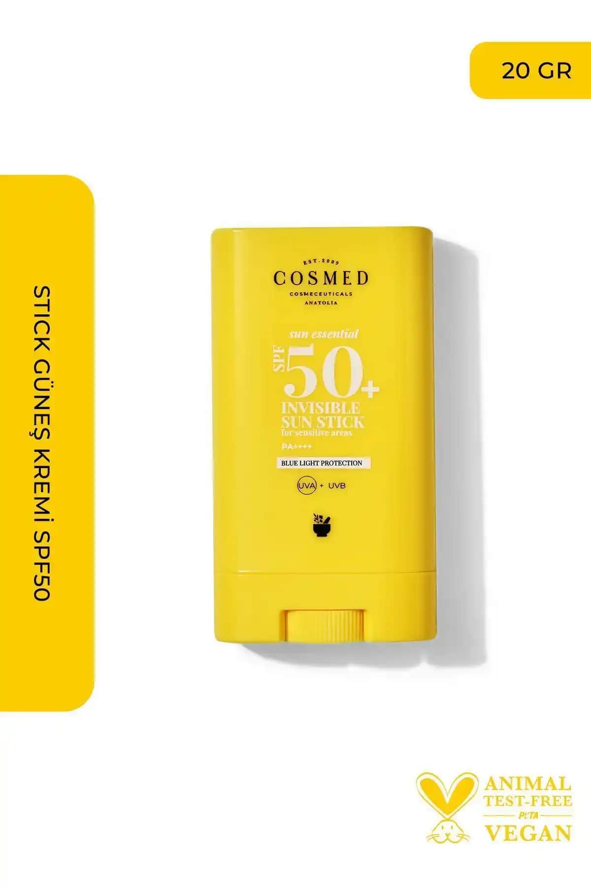 COSMED Sun Essential ve Soltis Şeffaf Stick Güneş Koruyucu Karşılaştırması