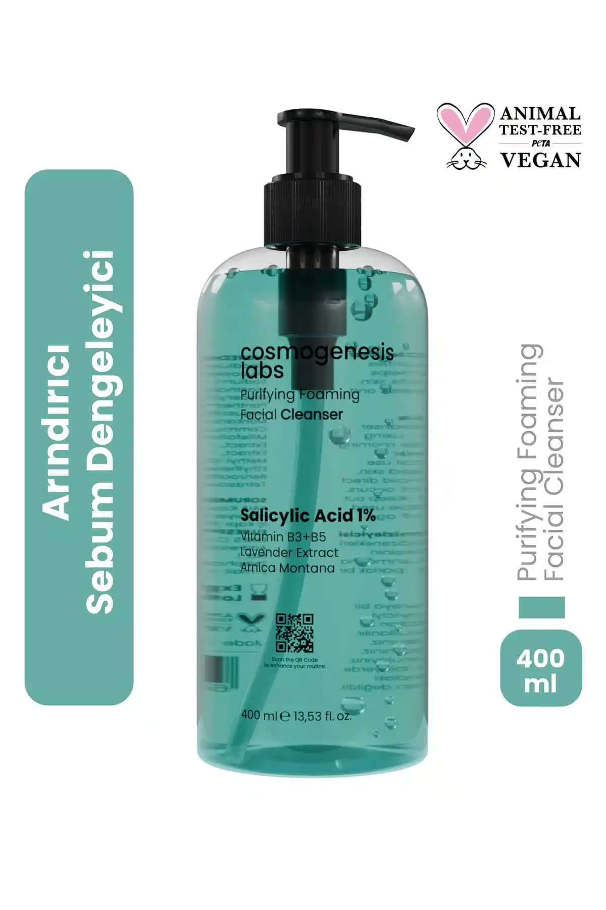 Cosmogenesis Labs Yüz Temizleme Jeli: Karma ve Yağlı Ciltler İçin Güvenli Temizlik Çözümü