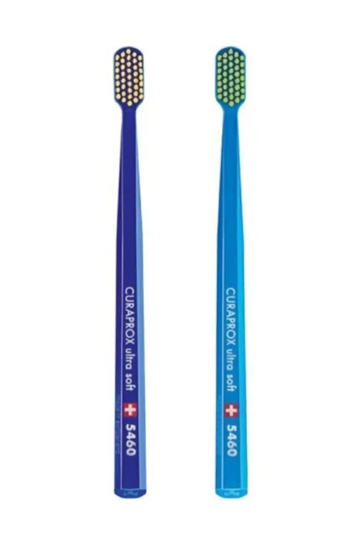 Curaprox 5460 Ultra Yuşak Diş Fırçası 2'li set, hassas dişler ve diş eti koruması için