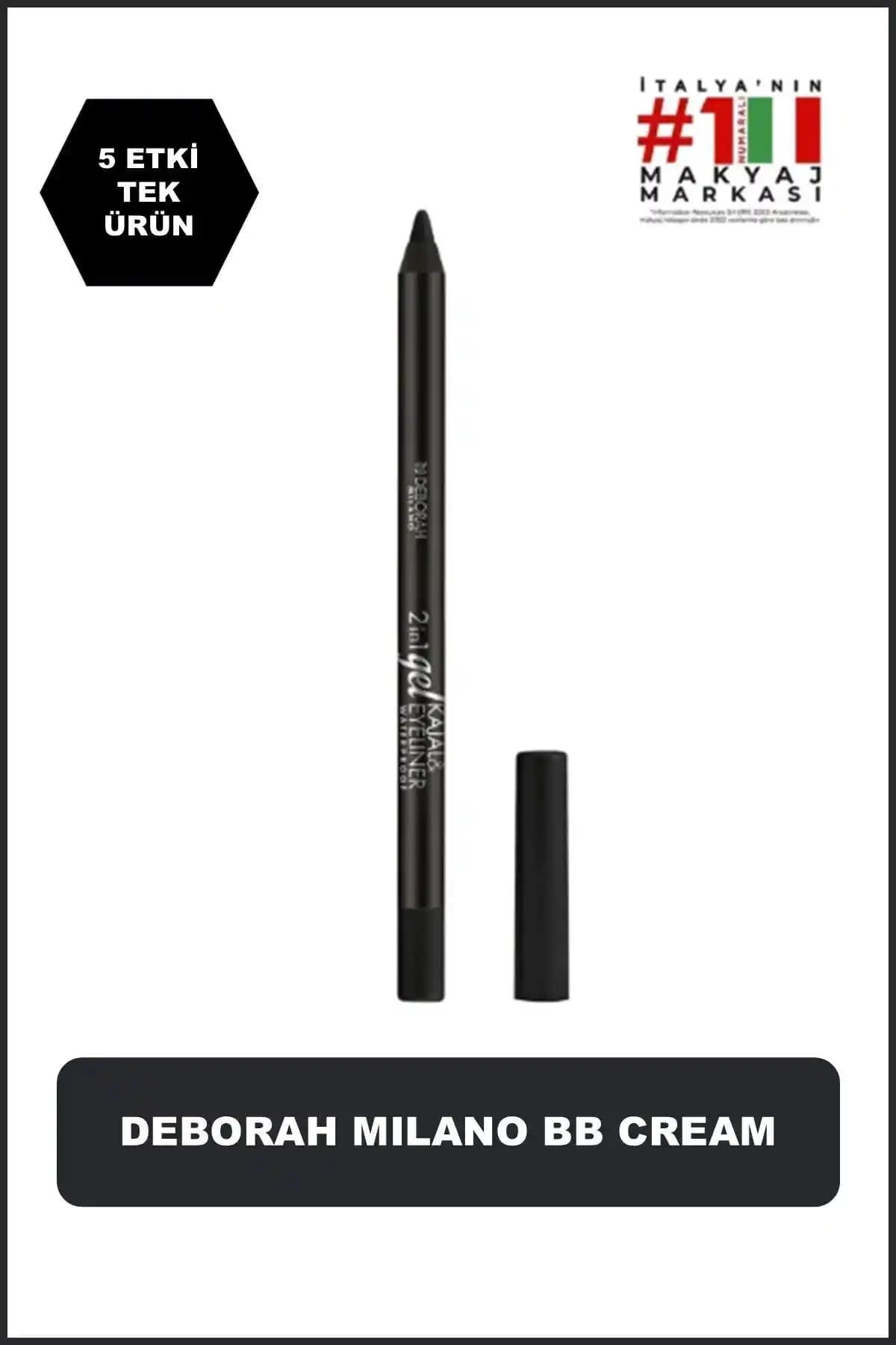 Deborah 2in1 Gel Kajal ve Eyeliner Kalemi ile Günlük ve Özel Makyajda Şıklık