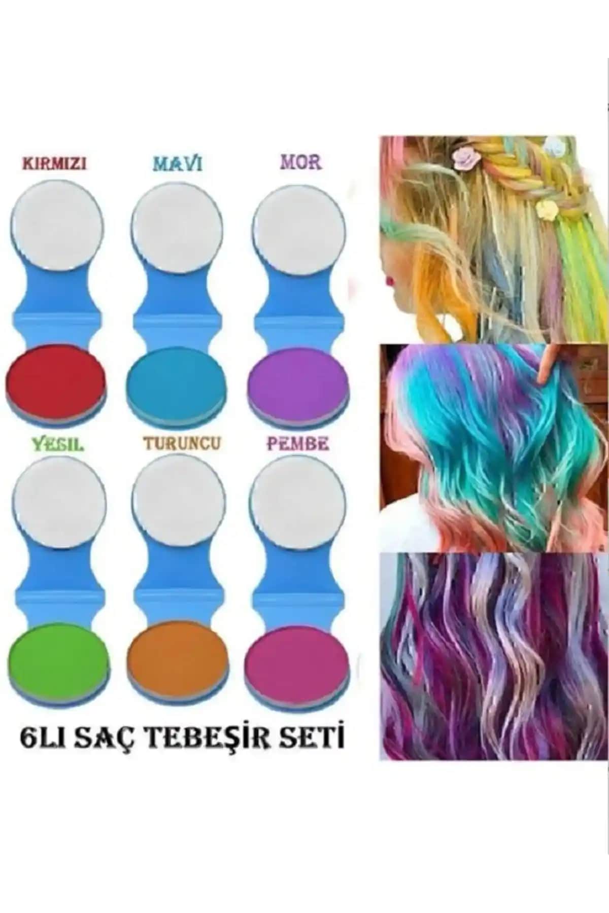 Deep Passion 6'lı Saç Tebeşiri Seti ile Geçici ve Canlı Renk Deneyimi