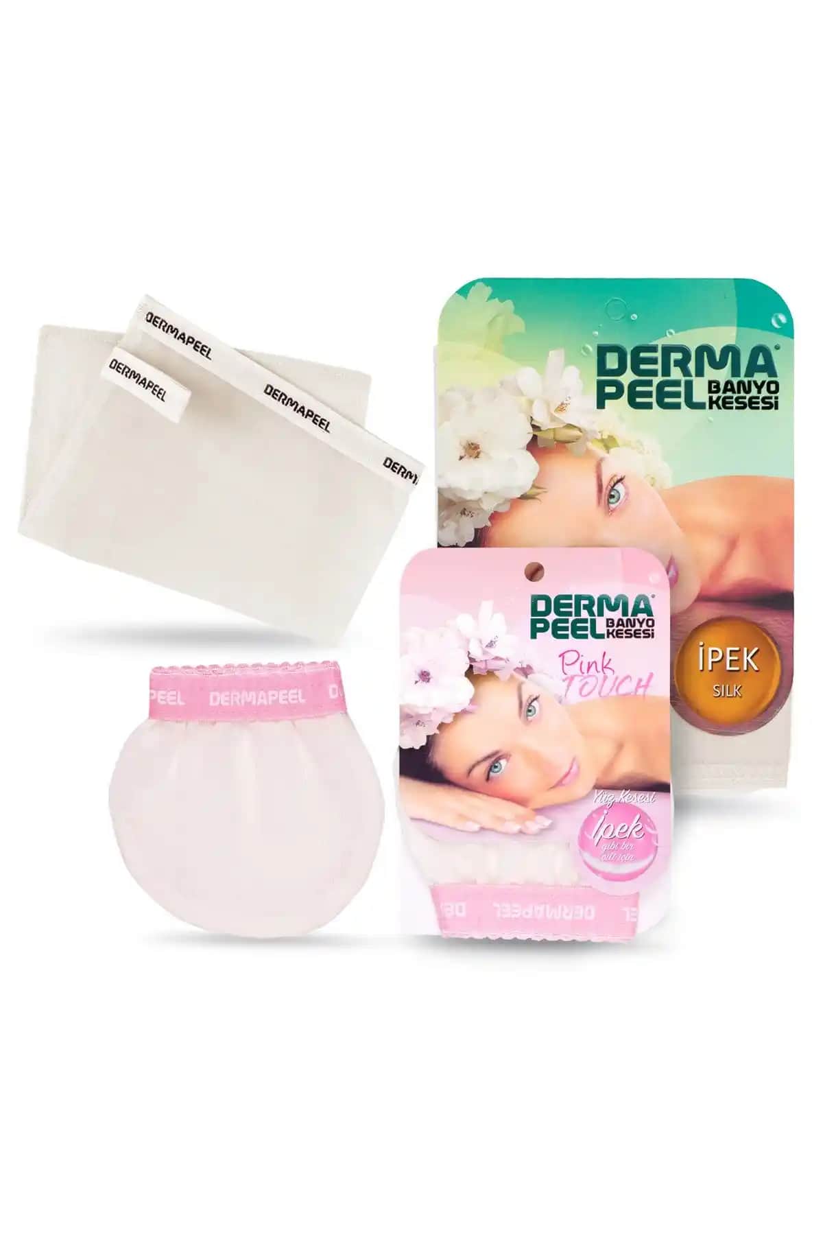 Dermapeel Pink Touch Yüz Kesesi Doğal İpekten Üretilmiş Hassas Ciltler İçin Güvenli Temizlik Ürünü