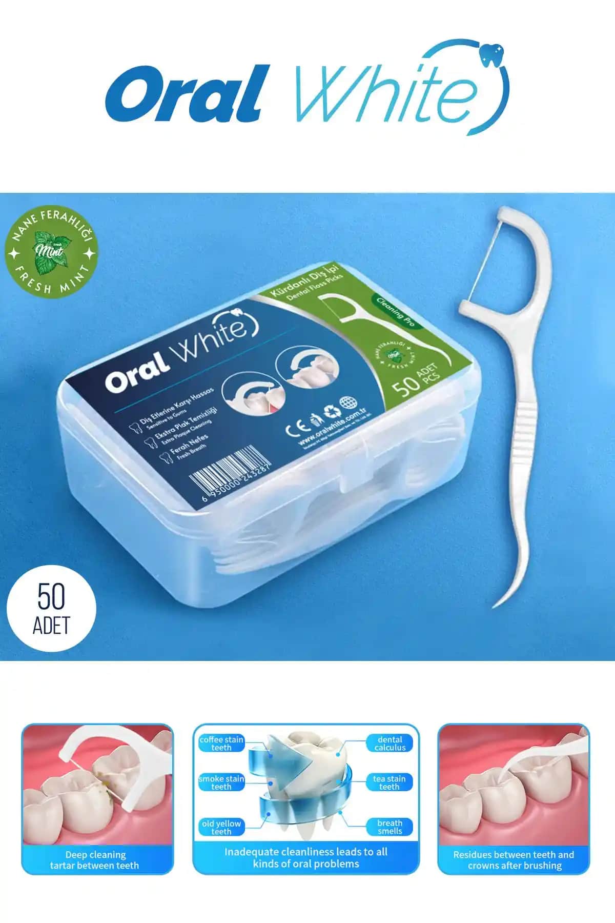 Diş İpi Karşılaştırması: Oral White Cleaning Pro ve Watsons Naneli Diş İpli Kürdan