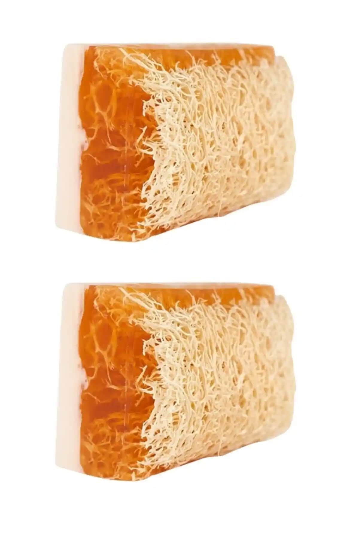 Doğal El Yapımı Kabak Lifli Eşek Sütü Ballı Sabun 2'li Set Cilt Bakımında Doğal ve Güvenilir