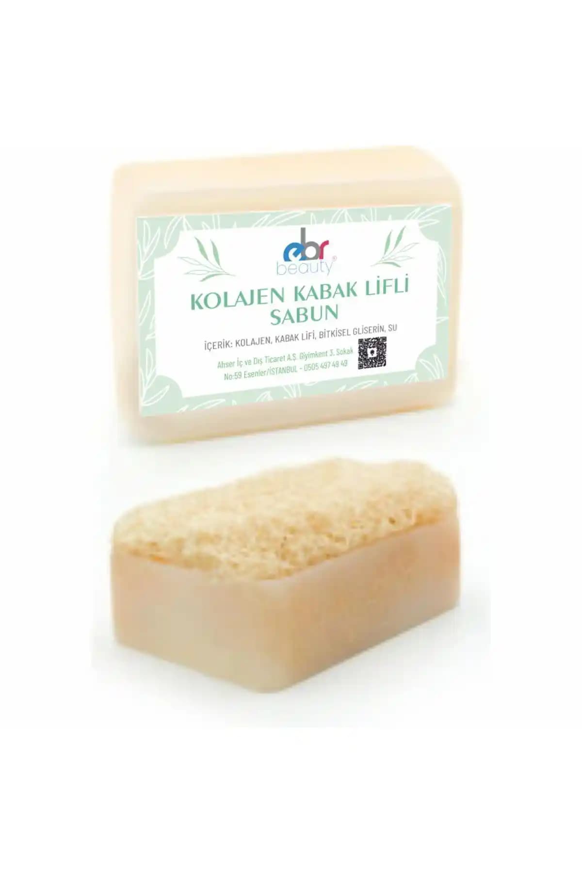 EBR Beauty Doğal El Yapımı Kabak Lifli Kolajen Sabun: Doğal ve Organik Cilt Temizleme Ürünü