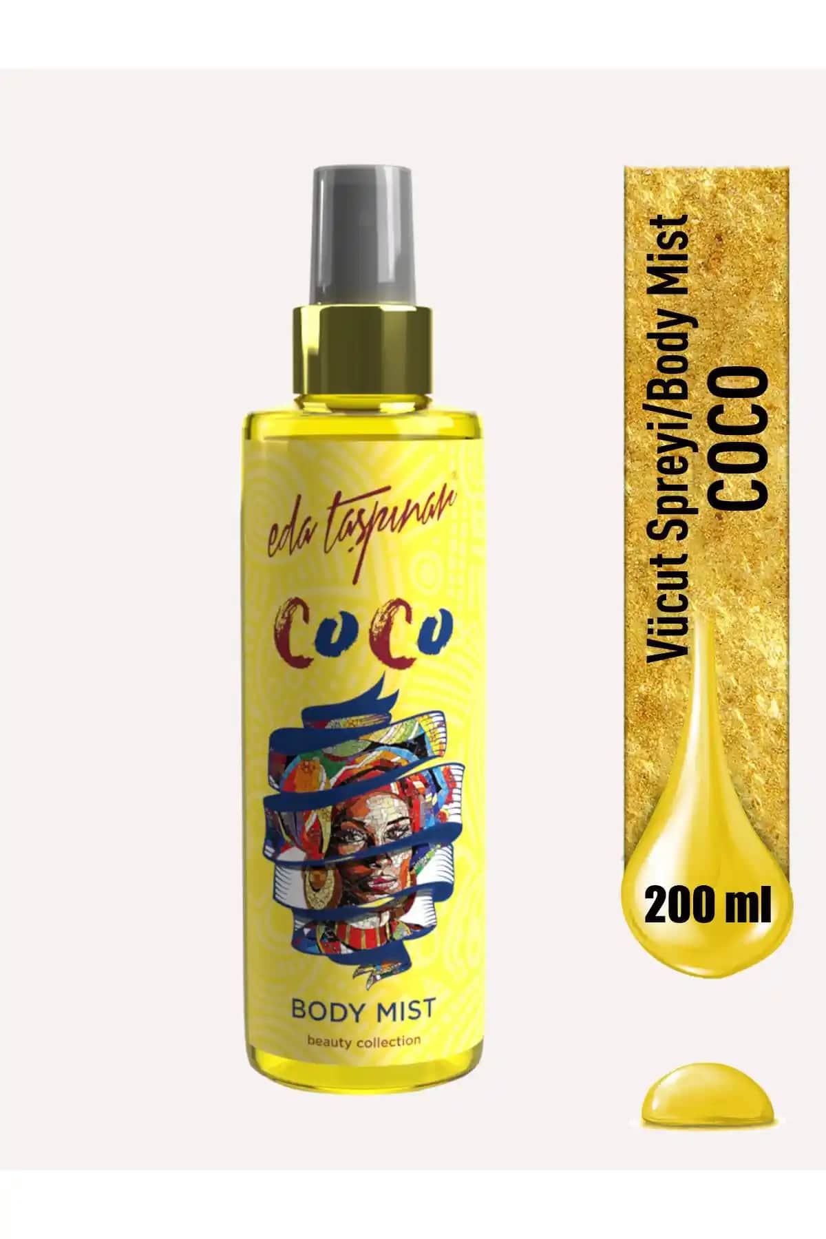 Eda Taşpınar Coco Body Mist Tropik Ferahlatıcı Koku ve Günlük Kullanım İçin Uygun