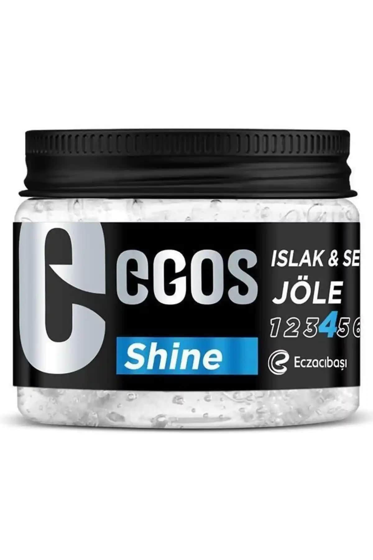 Egos Saç Jölesi Shine Islak Sert Kavanoz 400 ml Parlaklık ve Dayanıklılık Sağlayan Formül