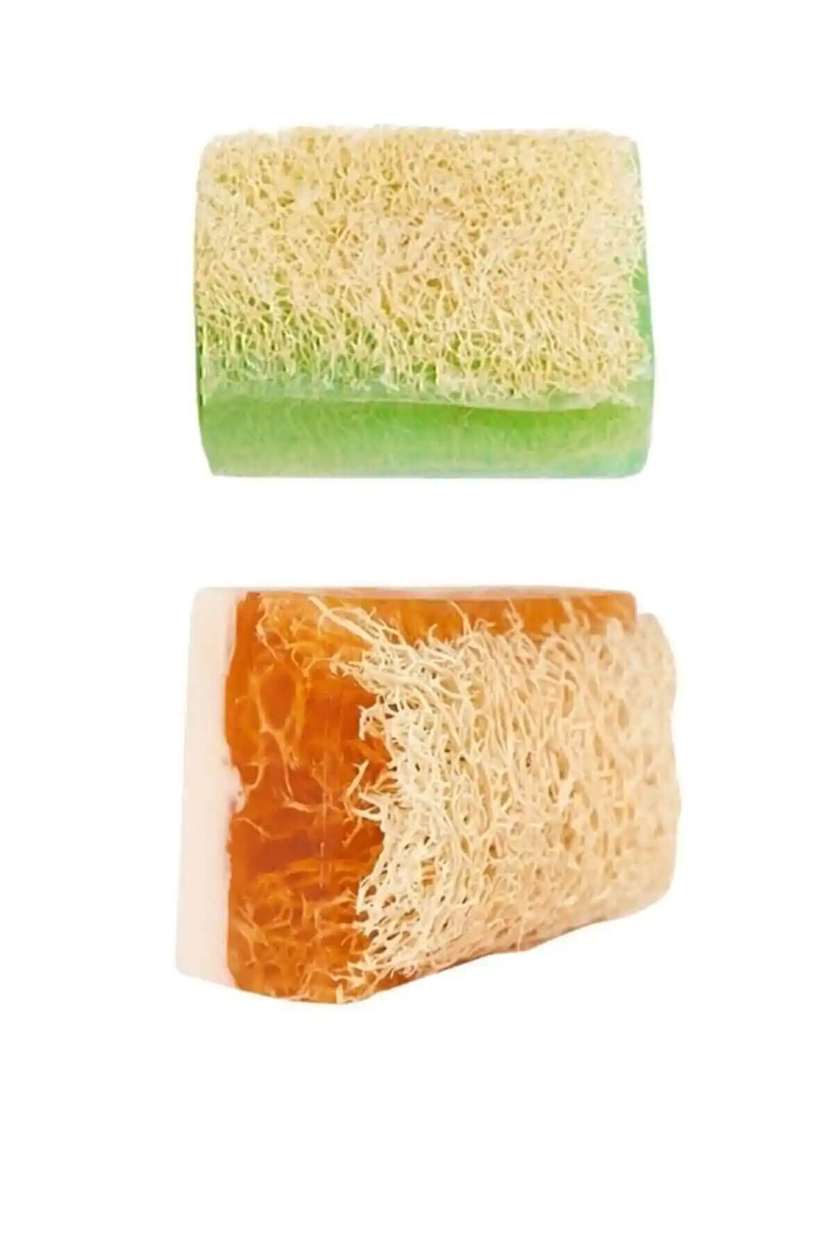 El Yapımı Kabak Lifli Keçi Sütlü Sabun Seti Doğal Cilt Temizliği ve Bakımı İçin