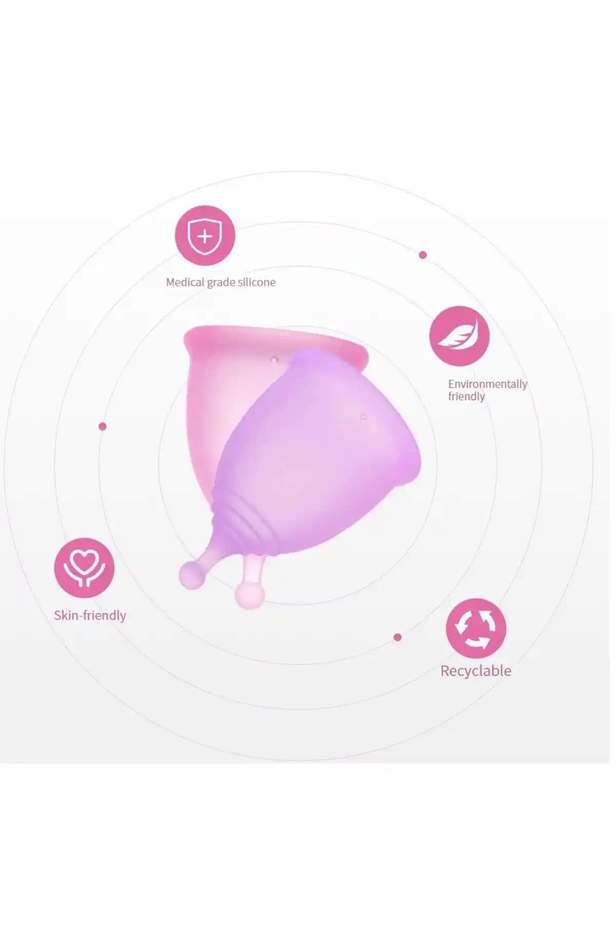 ELFSELY Regl Kabı Large (L) - Kadınlar İçin Güvenli ve Çevre Dostu Hijyen Çözümü