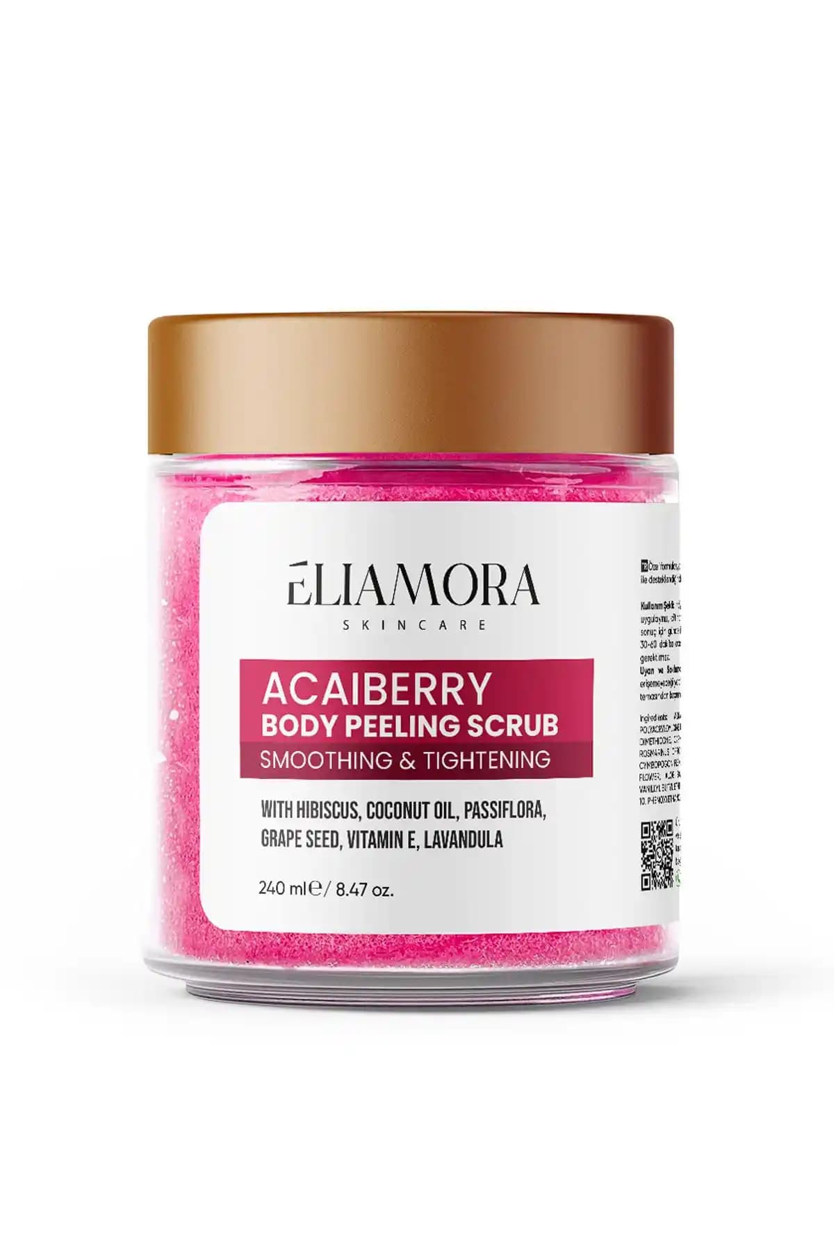 Eliamora Body Scrub Doğal ve Etkili Peeling Ürünü Türkiye Menşeli Sağlıklı Cilt Bakımı