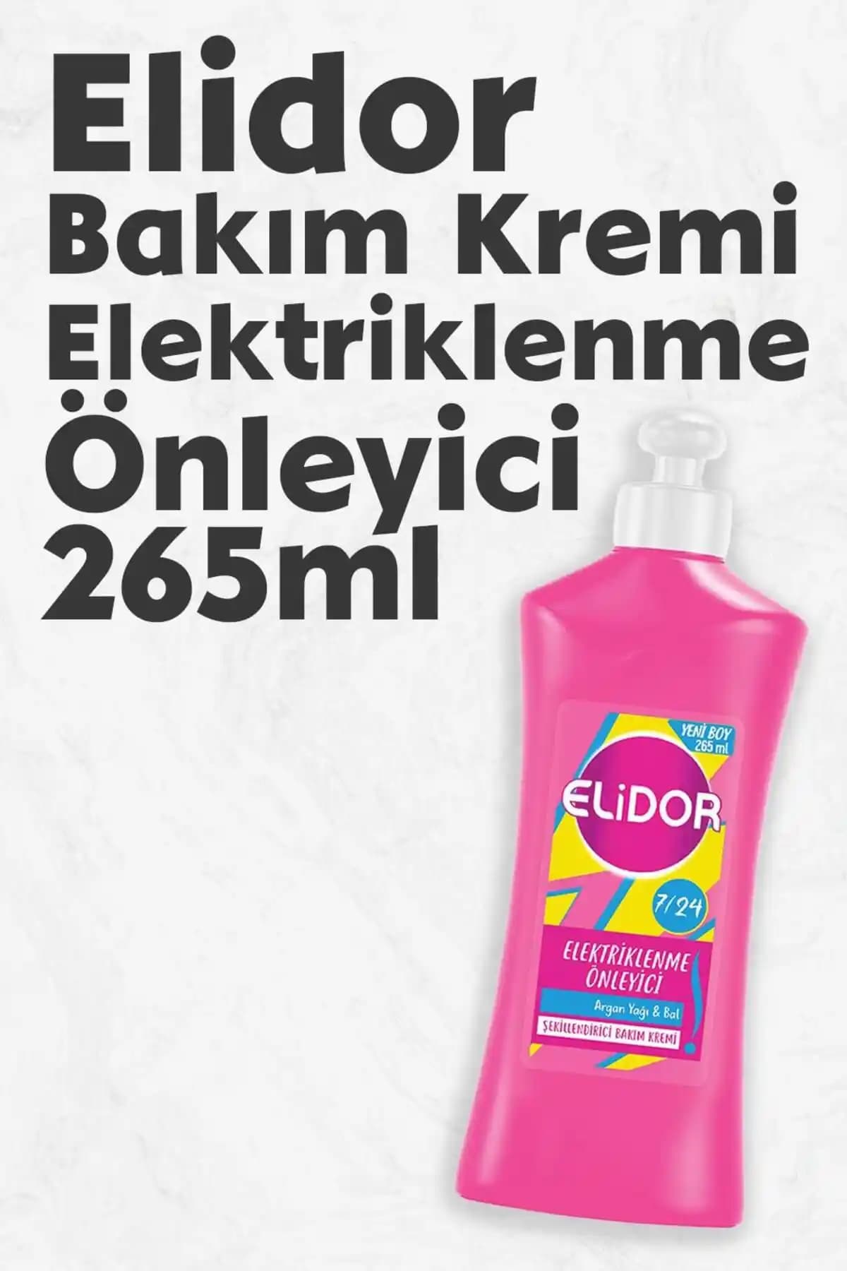 Elidor 7/24 Şekillendirici Saç Bakım Kremi: Elektriklenmeyi Önleyen ve Parlak Saçlar İçin