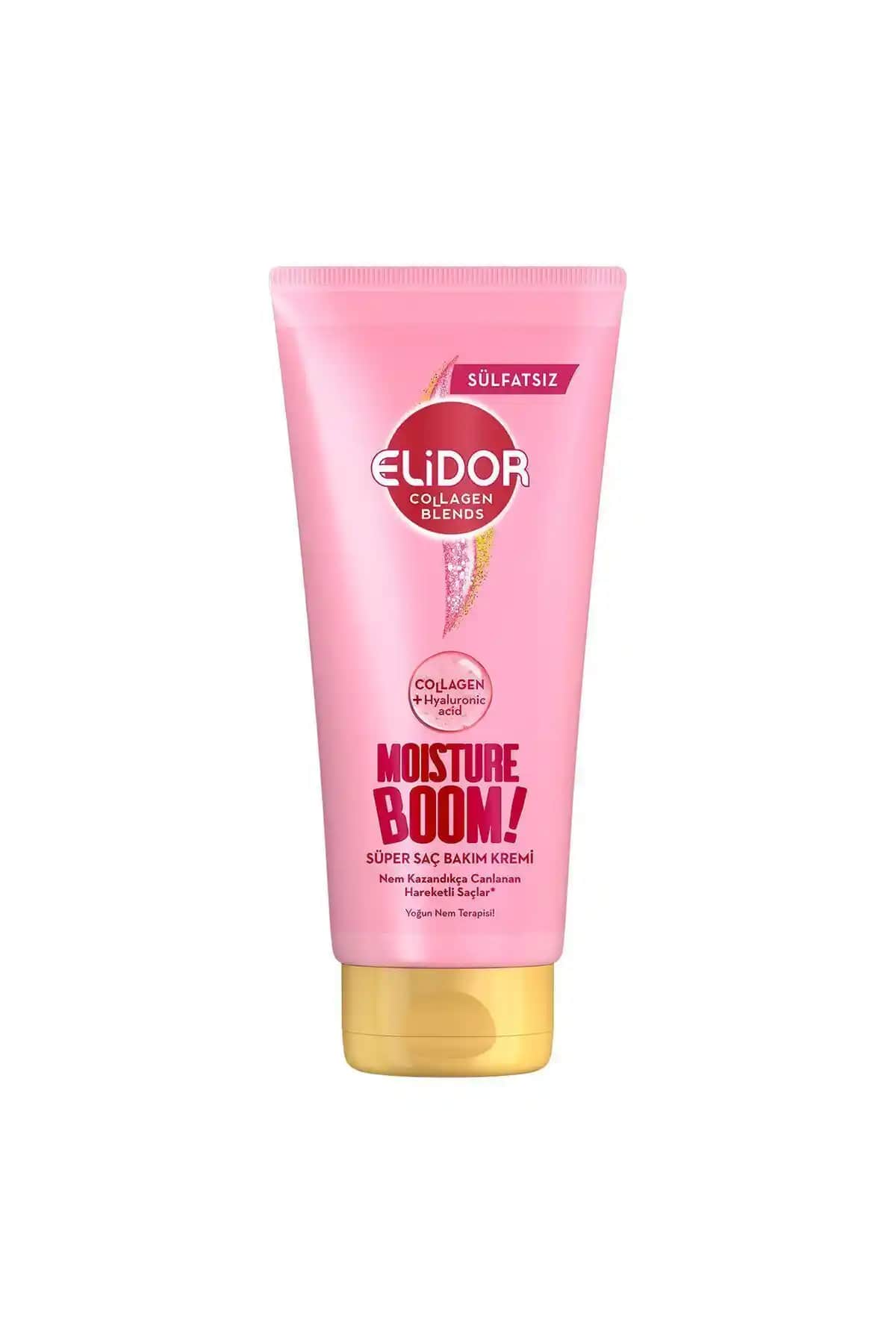 Elidor Collagen Blends Moisture Boom Saç Bakım Kremi Sülfatsız Nem ve Parlaklık Sağlar