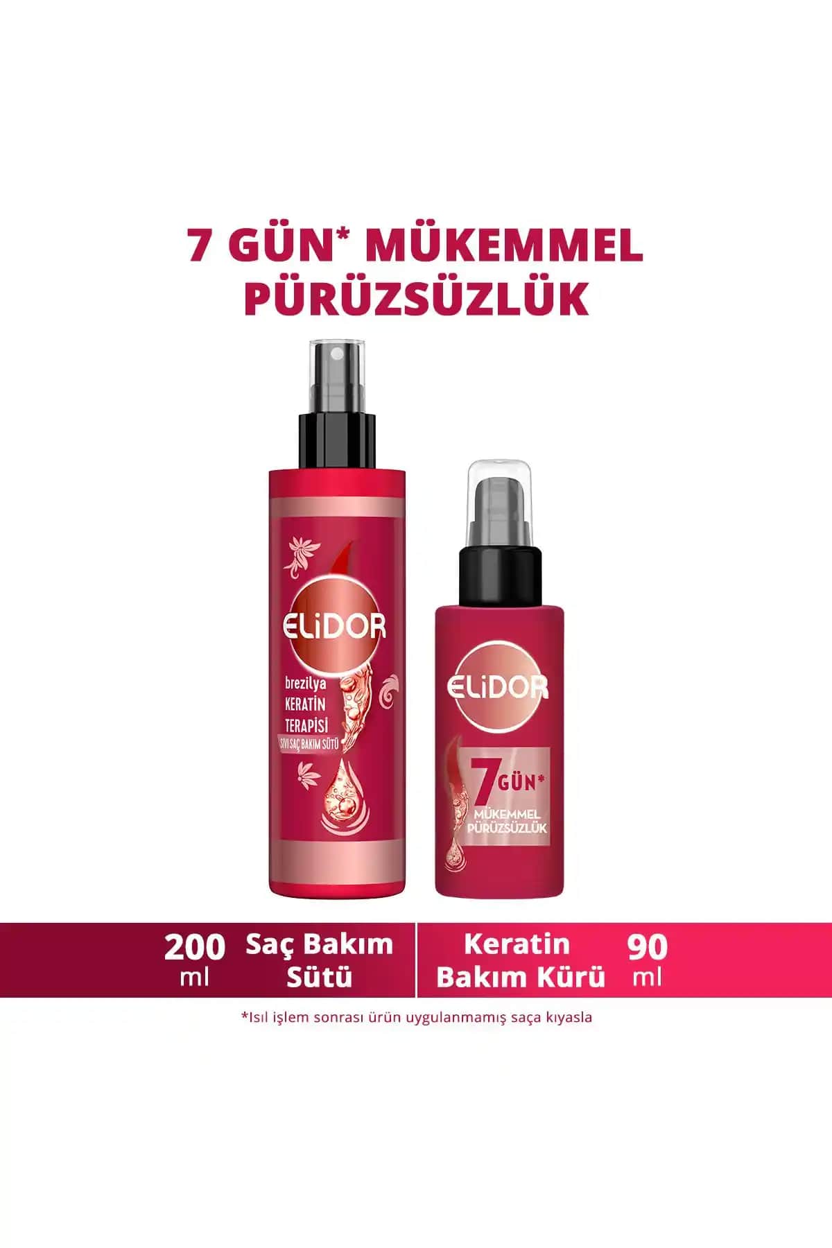 Elidor keratin ürünlerinin karşılaştırması: Brezilya terapisi ve ısı ile aktifleşen bakım kürleri