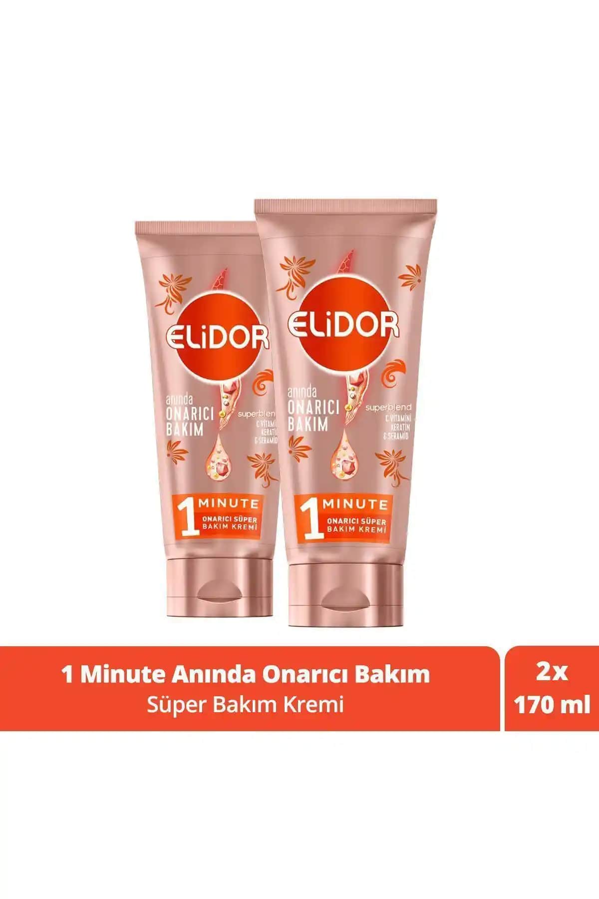 Elidor Superblend 1 Dakika Onarıcı ve Güçlü Parlak Saç Bakım Kremi Karşılaştırması