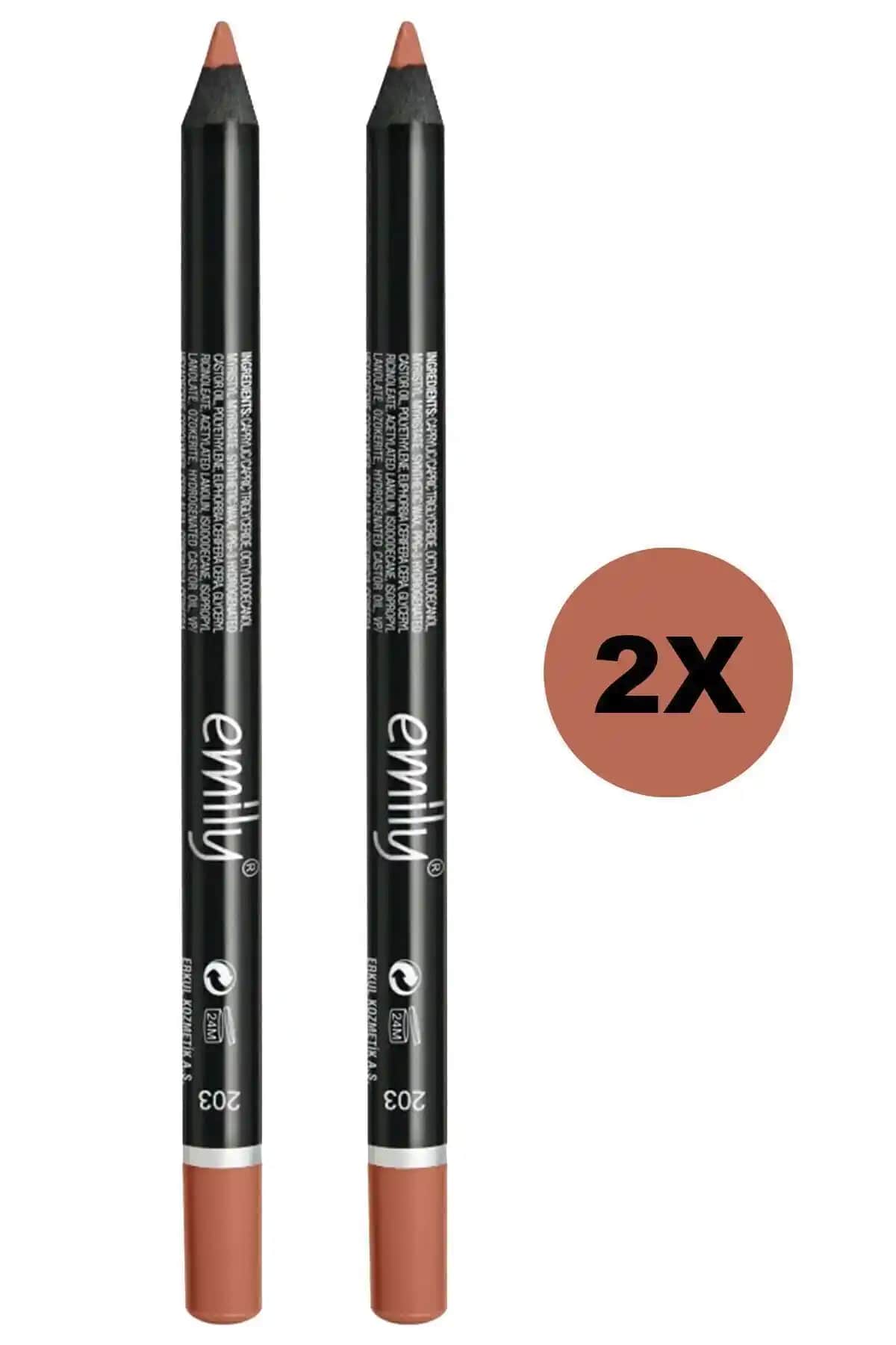 EMILY Dudak Kalemi 203 ve Golden Rose Emily Long Lasting Lip Pencil No: 217 Karşılaştırması