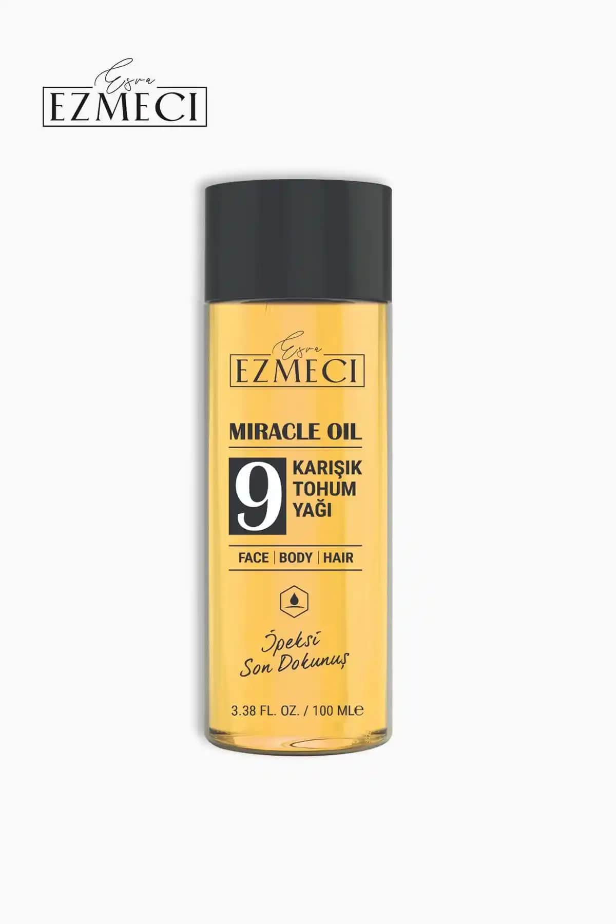 Esra Ezmeci Miracle Oil No 9 Çok Amaçlı Bakım Yağı Yüz Saç ve Vücut İçin