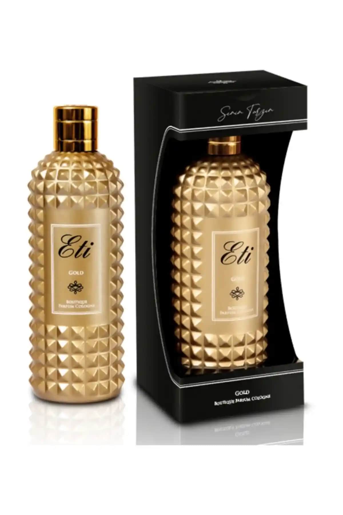 Eti Butik Gold Kolonya 300 ml Cam Şişe Şıklığı ve Kalıcılığıyla Günlük Kullanım İçin Ideal