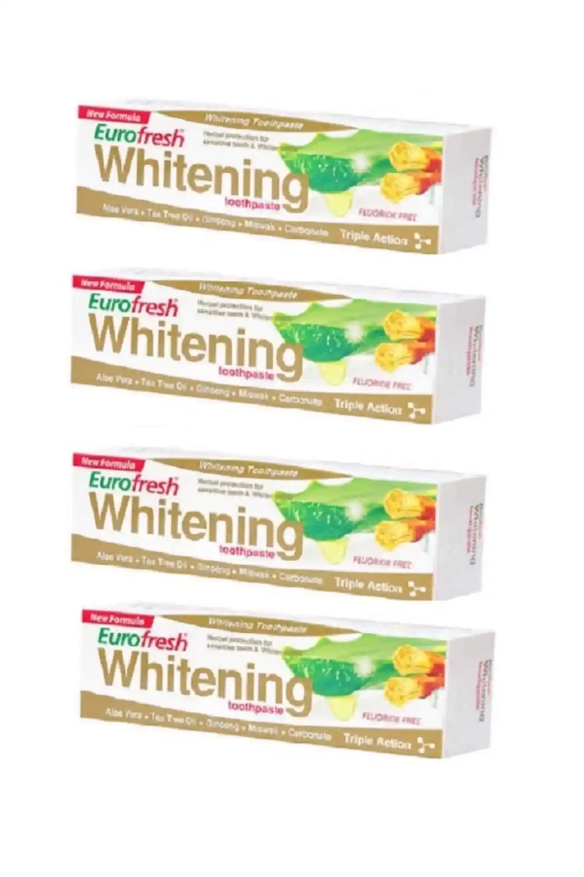 Farmasi Eurofresh Aloe Vera’lı Misvaklı Beyazlatıcı Diş Macunu 4’lü Paket ile Sağlıklı ve Parlak Gülüş