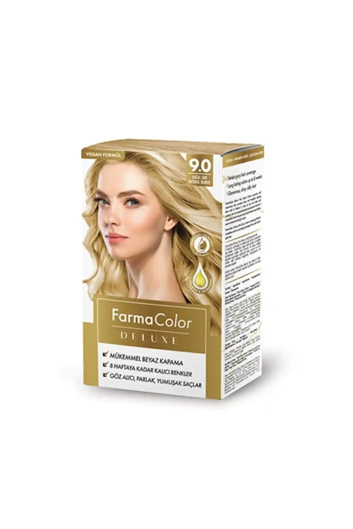 Farmasi Farmacolor Deluxe Doğal Sarı Saç Boyası 9.0 Kalıcı ve Parlak Sonuçlar İçin