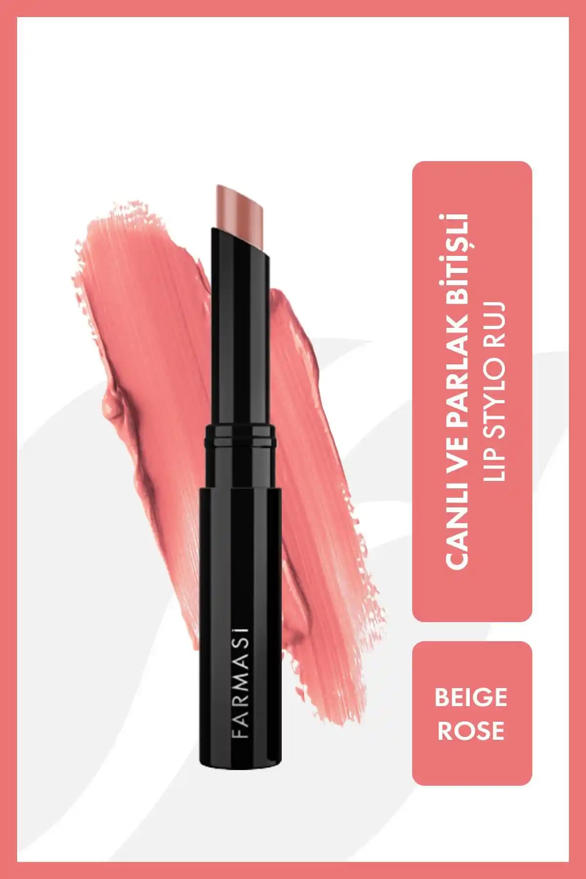 Farmasi Lip Stylo Beige Rose Dudak Bakımı ve Doğal Güzellik İçin Uygun Ruj Seçeneği