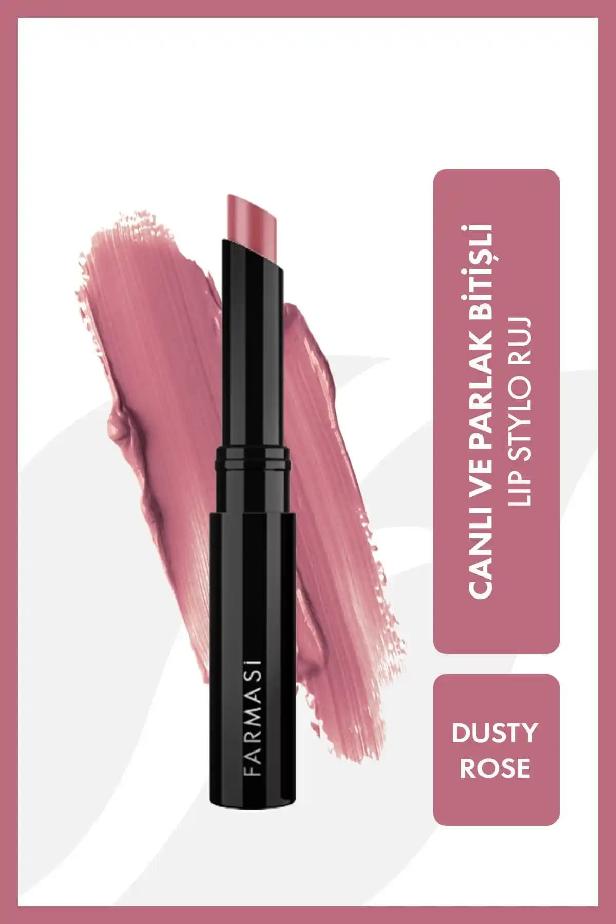 Farmasi Lip Stylo Dusty Rose Dudak Parlatıcı ve Bakım Sağlayan Makyaj Ürünü