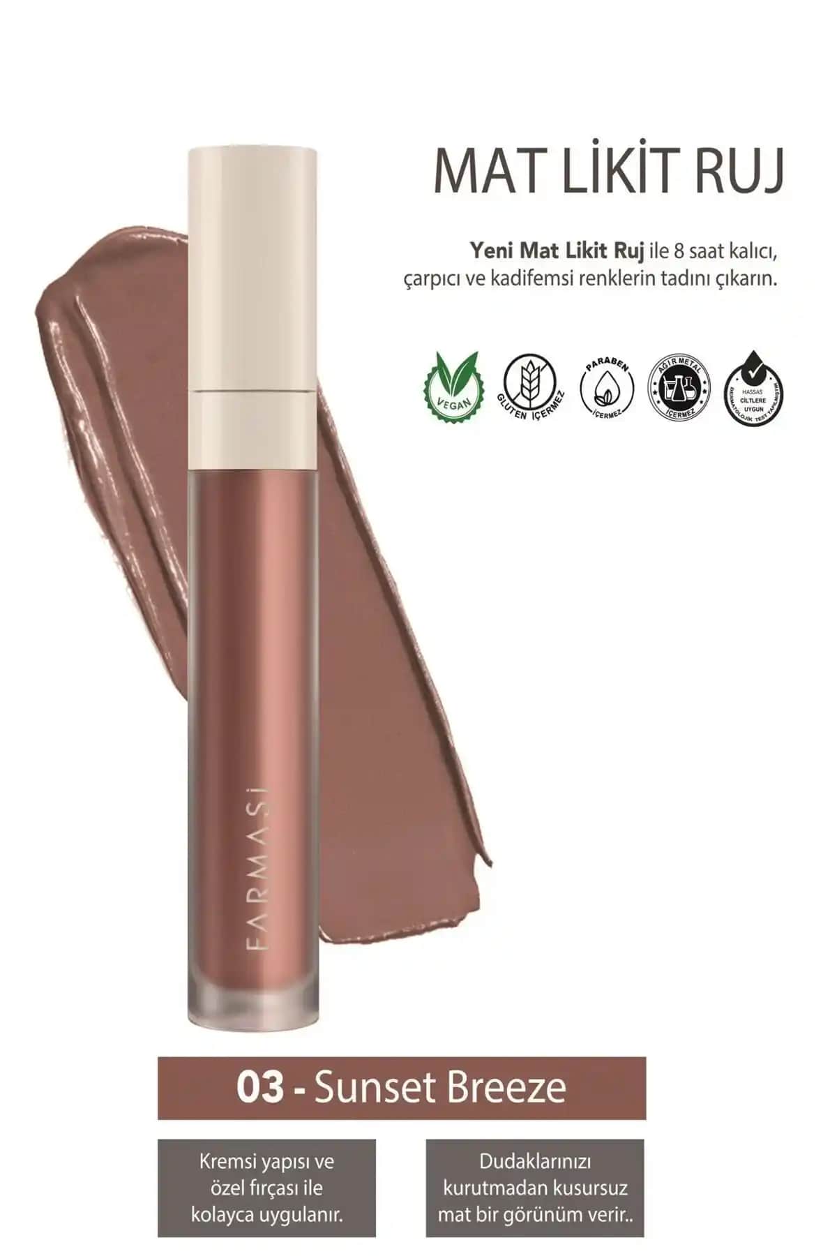 Farmasi Mat Likit Ruj Karşılaştırması: Sunset Breeze ve Perfect Rose Renkleri ve Özellikleri