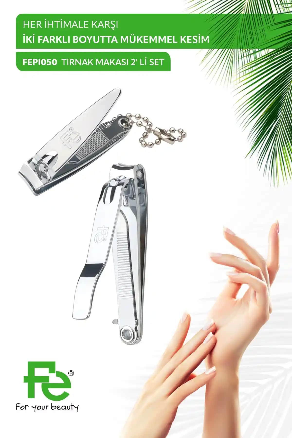 Fe Tırnak Makası Seti 2'li: Dayanıklı ve Ergonomik Tasarım ile Günlük Bakımın Vazgeçilmezi