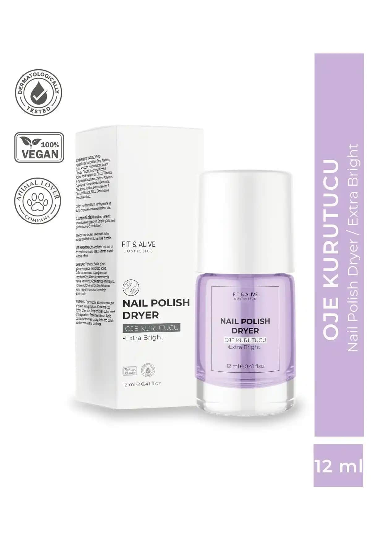 Fit & Alive Fitalive Oje Kurutucu: Hızlı ve Sağlıklı Tırnak Bakımı için Profesyonel Çözüm