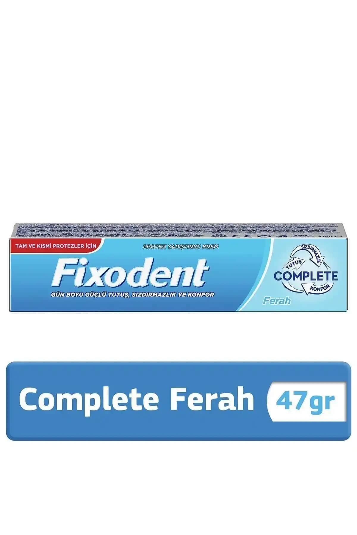 Fixodent Complete Ferah Diş Protez Yapıştıcısı: Güçlü ve Organik İçerikli Güvenilir Çözüm