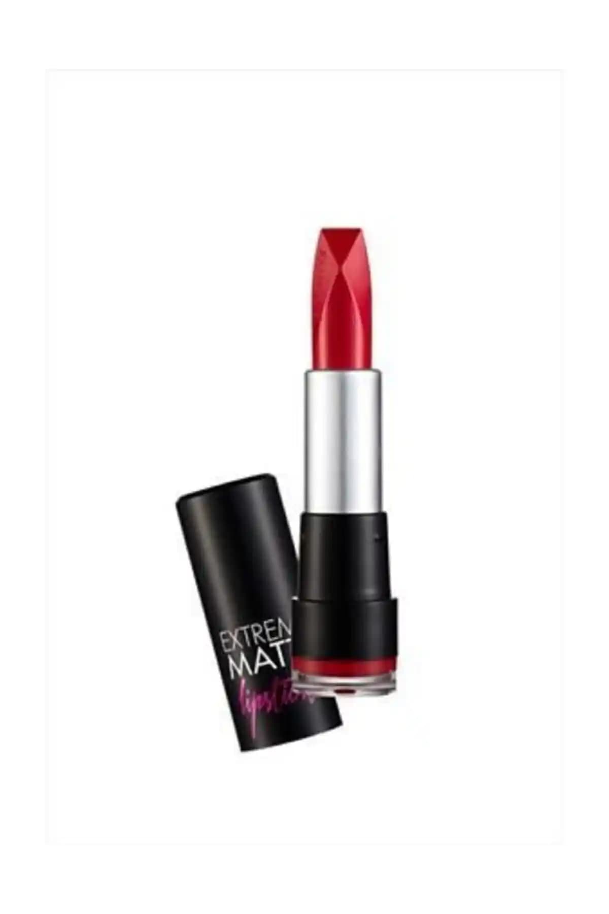 Flormar Extreme Mat Lipstick Carmen Dress Kırmızı Dudak Rujuyla Kalıcı ve Şık Makyaj