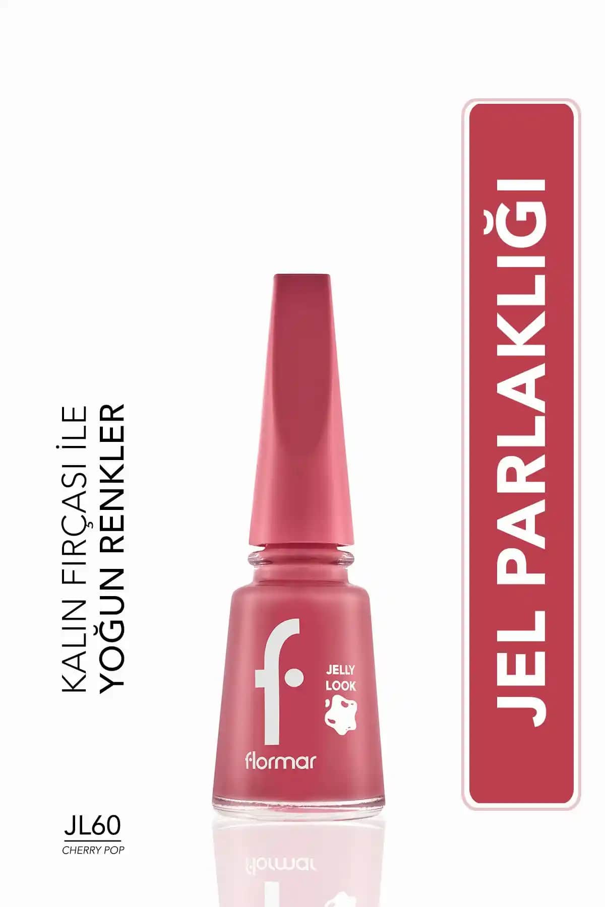 Flormar Jelly Look Nail Enamel Cherry Pop Jl60: Canlı ve Parlak Tırnaklar İçin Mükemmel Seçenek
