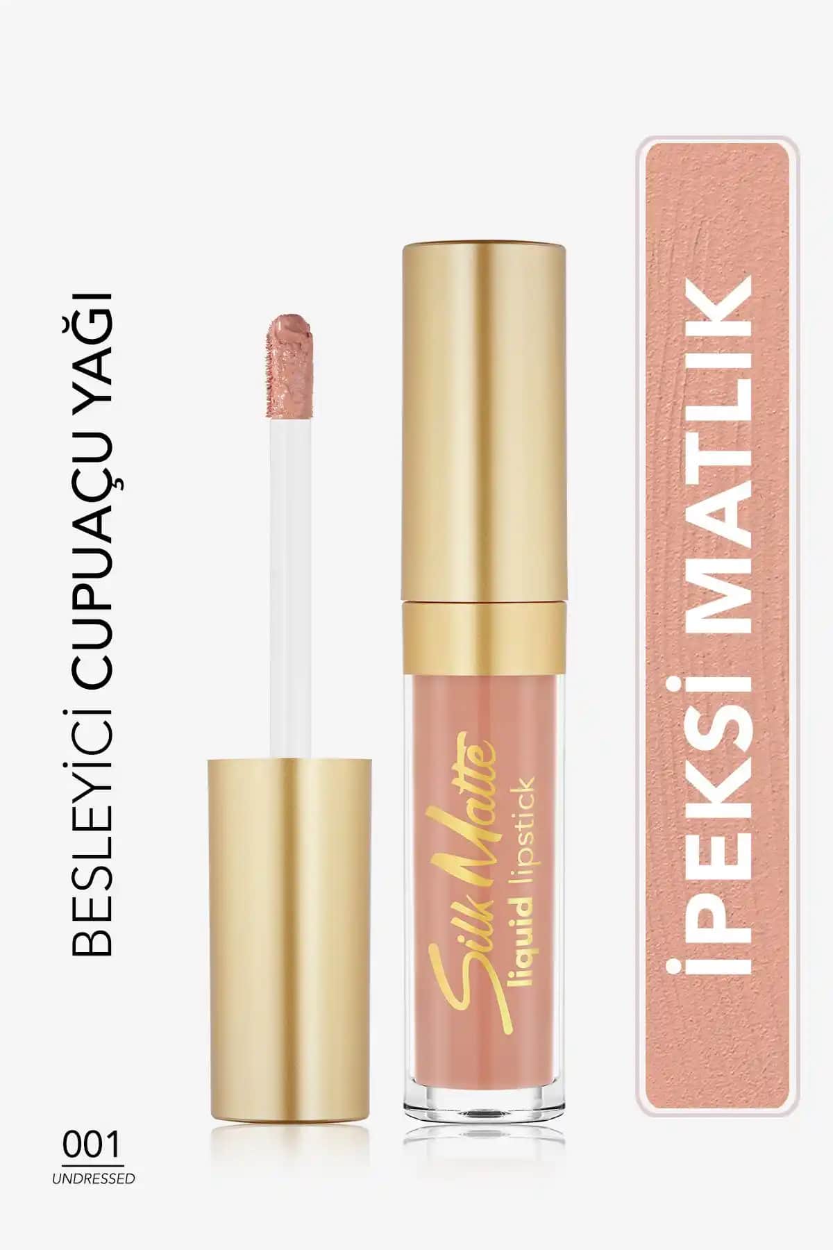 Flormar Kadife Dokulu Likit Mat Ruj 001 Undressed Doğal ve Kalıcı Dudak Makyajı