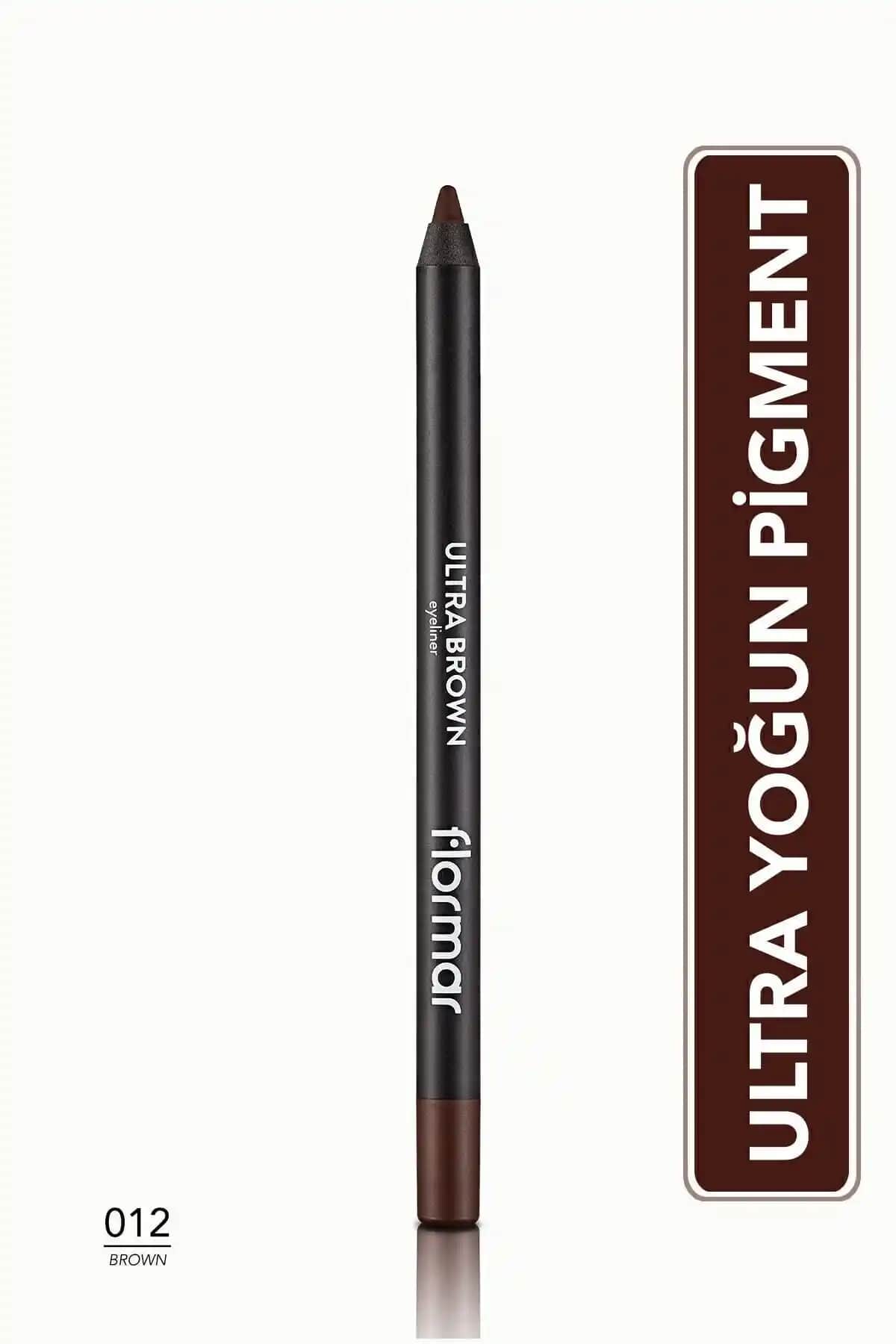 Flormar Kahverengi Göz Kalemi Ultra Eyeliner No: 012 - Modern ve Pratik Göz Makyajı İçin