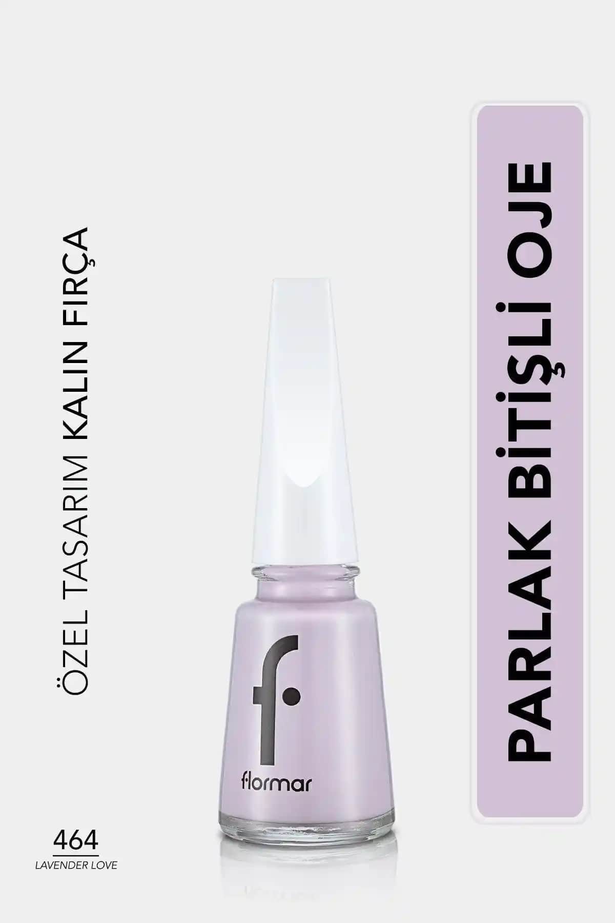 Flormar Klasik Parlak Bitişli Yüksek Pigmentli Oje Lavender Love 464 – Estetik ve Kalite Sunan Tırnak Bakım Ürünü