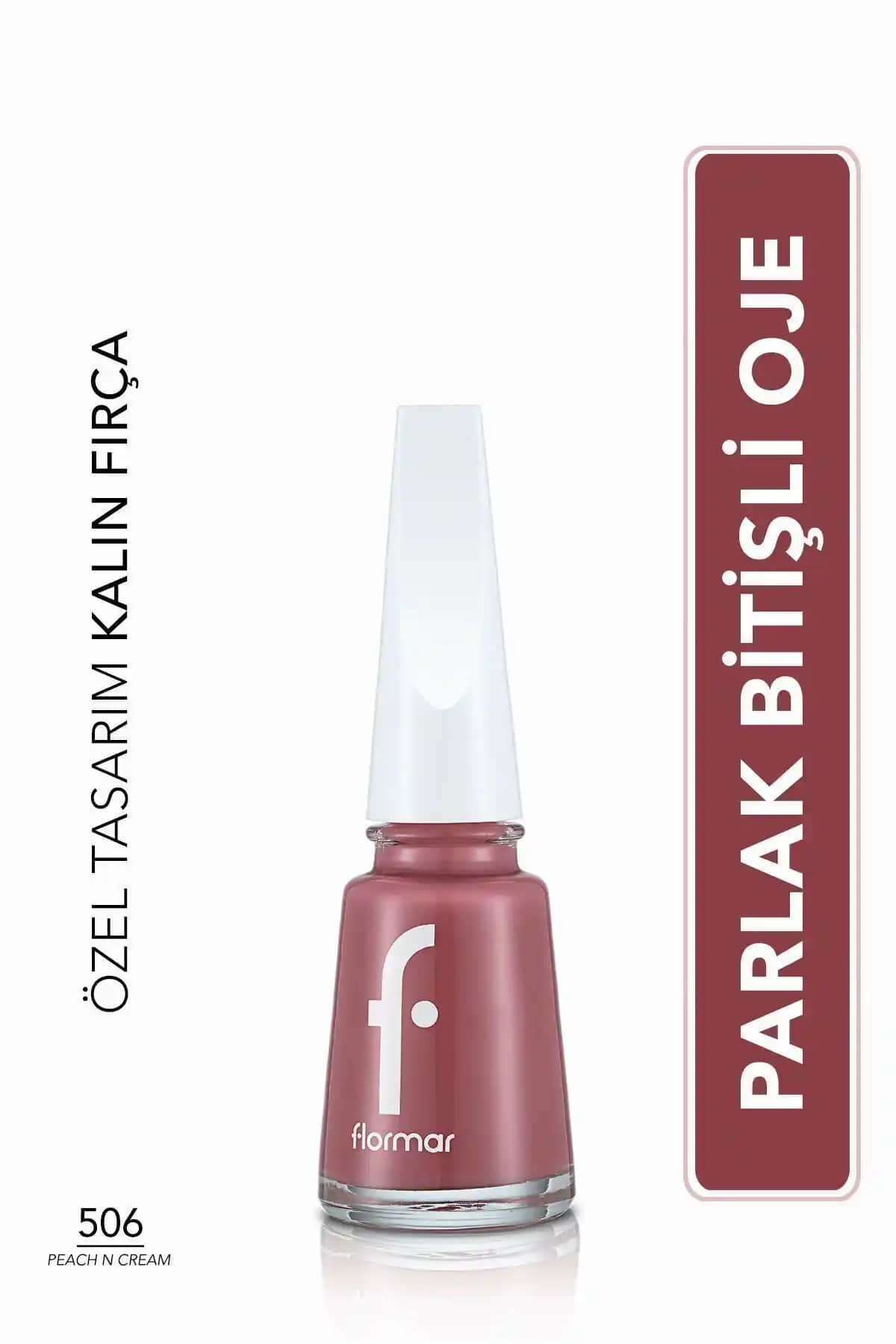 Flormar Nail Enamel Fne-506 Peach N Cream: Yüksek Pigmentli ve Parlak Tırnak Ojeleri