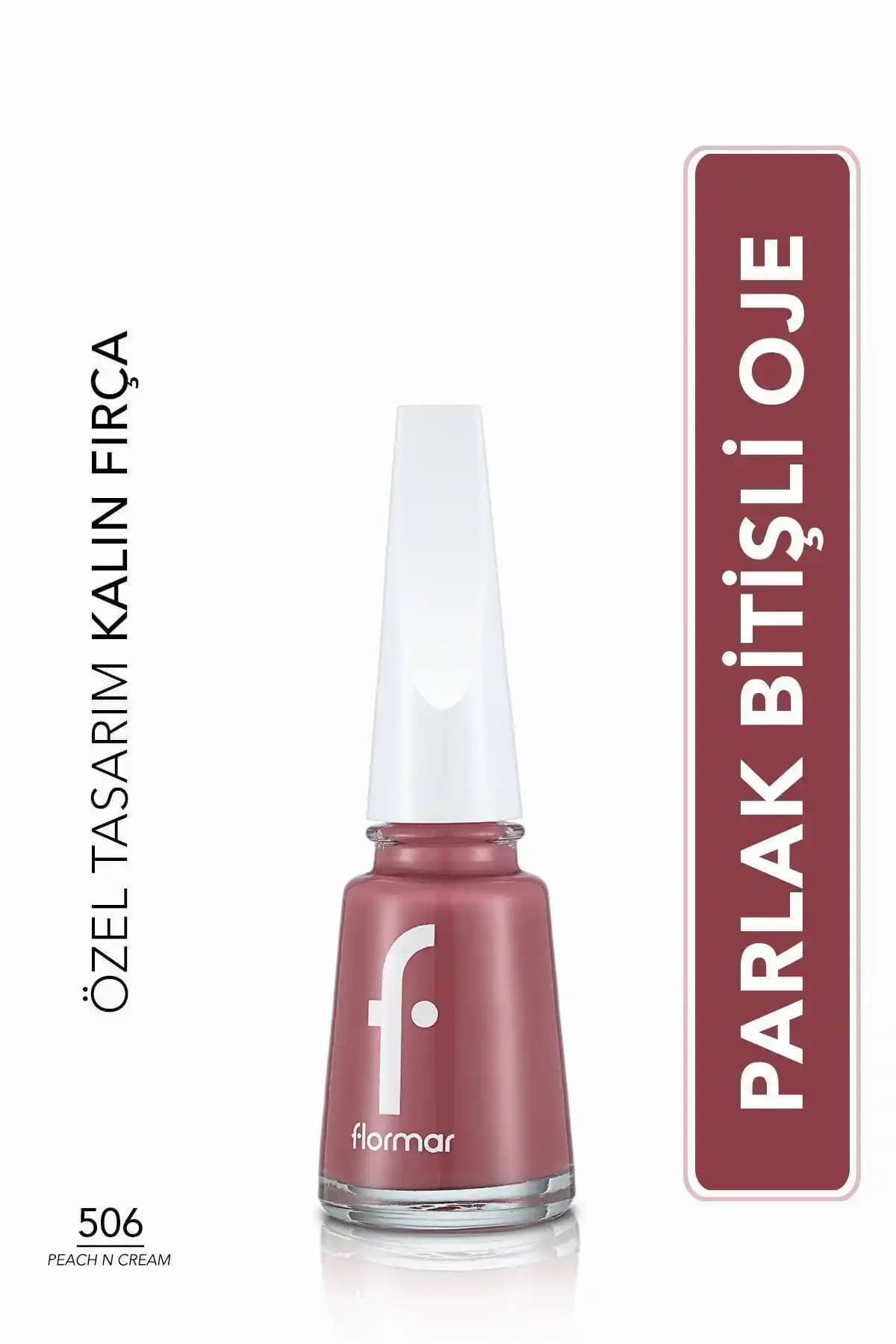 Flormar Nail Enamel Fne-506 Peach N Cream: Yüksek Pigmentli ve Parlak Tırnak Ojeleri