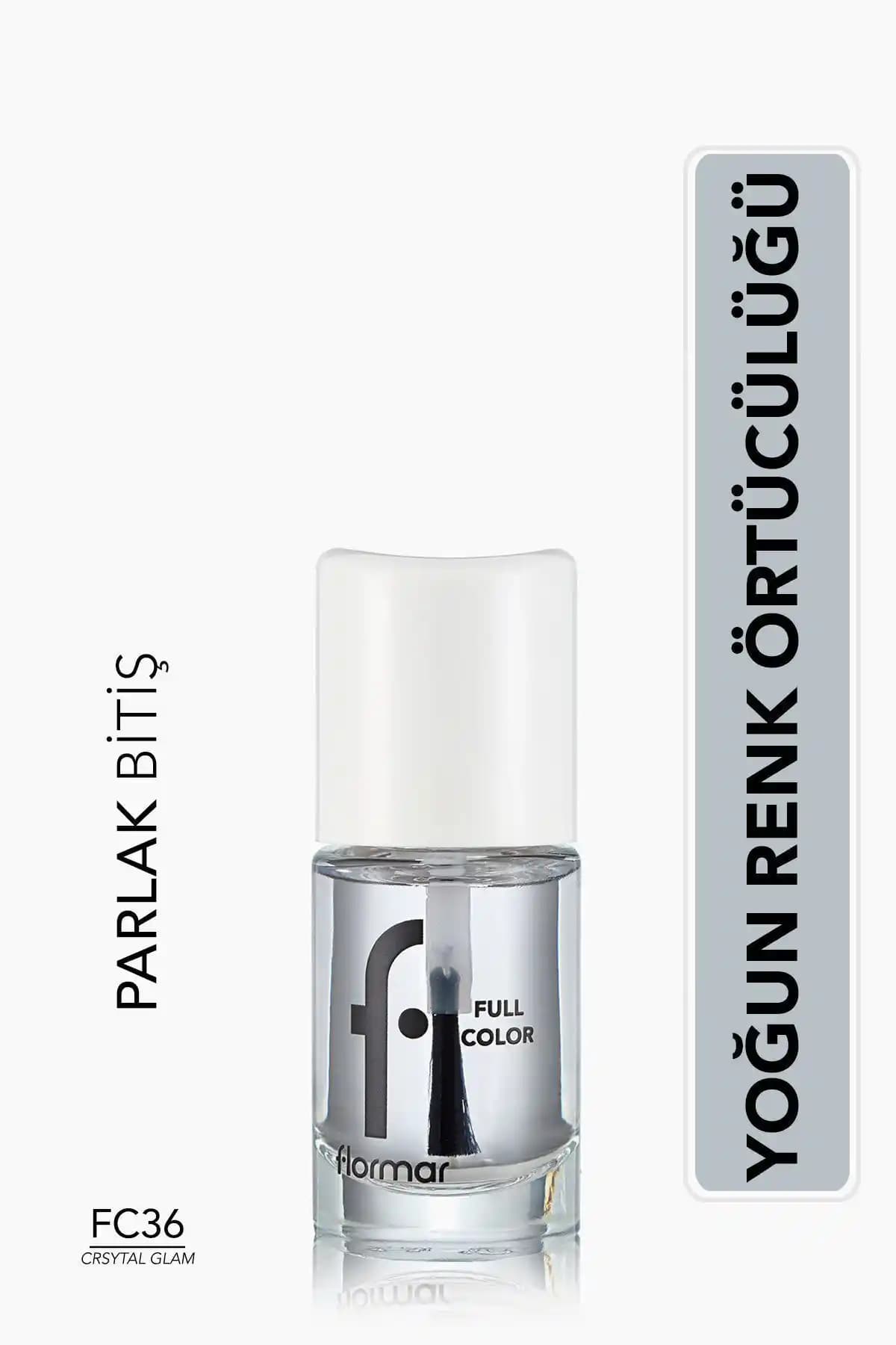 Flormar Yoğun Pigmentli Parlak Oje Şeffaf - Uzun Süreli ve Hızlı Kuruyan Tırnak Ürünü