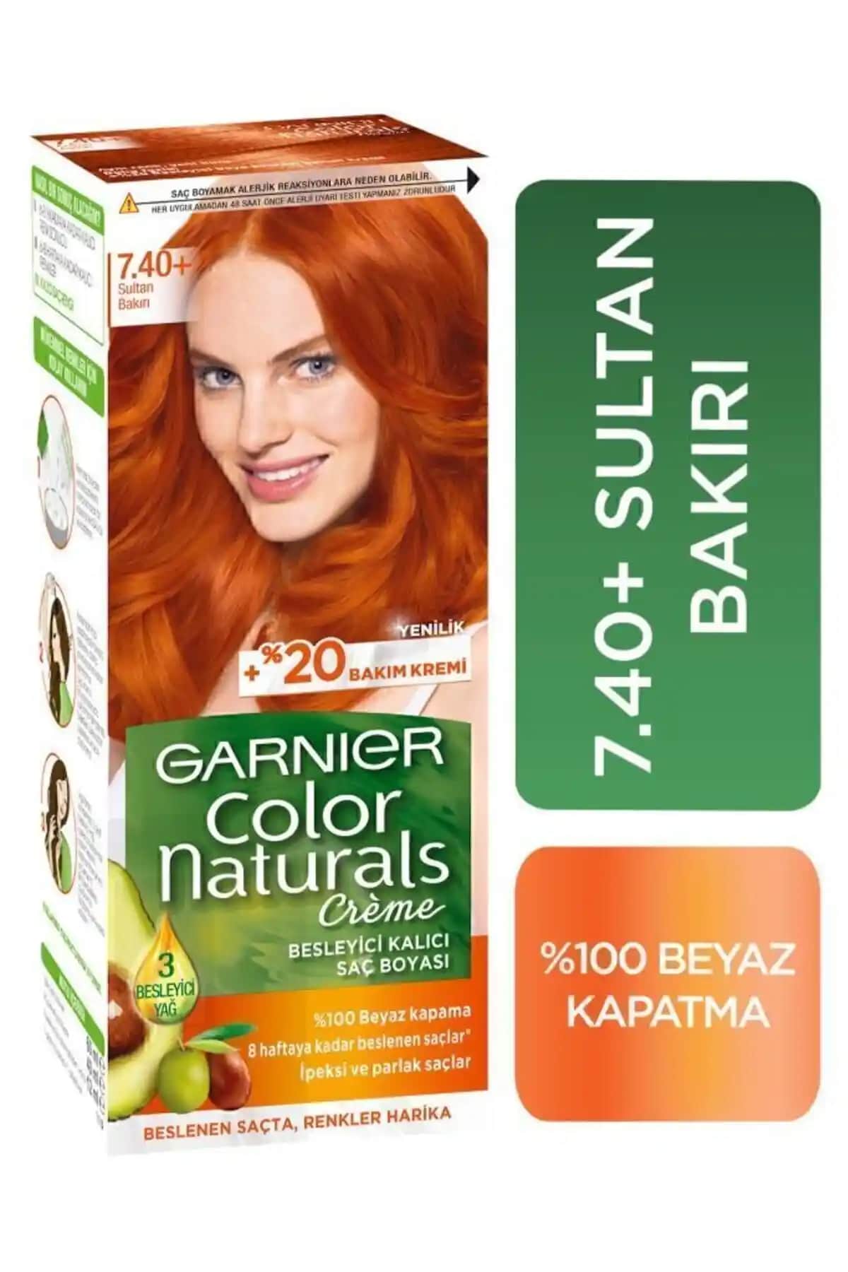 Garnier Color Naturals Tarçın Bakırı (7.40) Saç Boyası İncelemesi ve Kullanıcı Yorumları